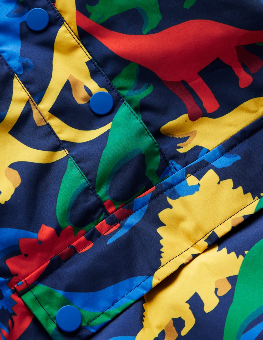 Waterproof Pop Over Jacket-College Navy Multi Dinos - Image 4