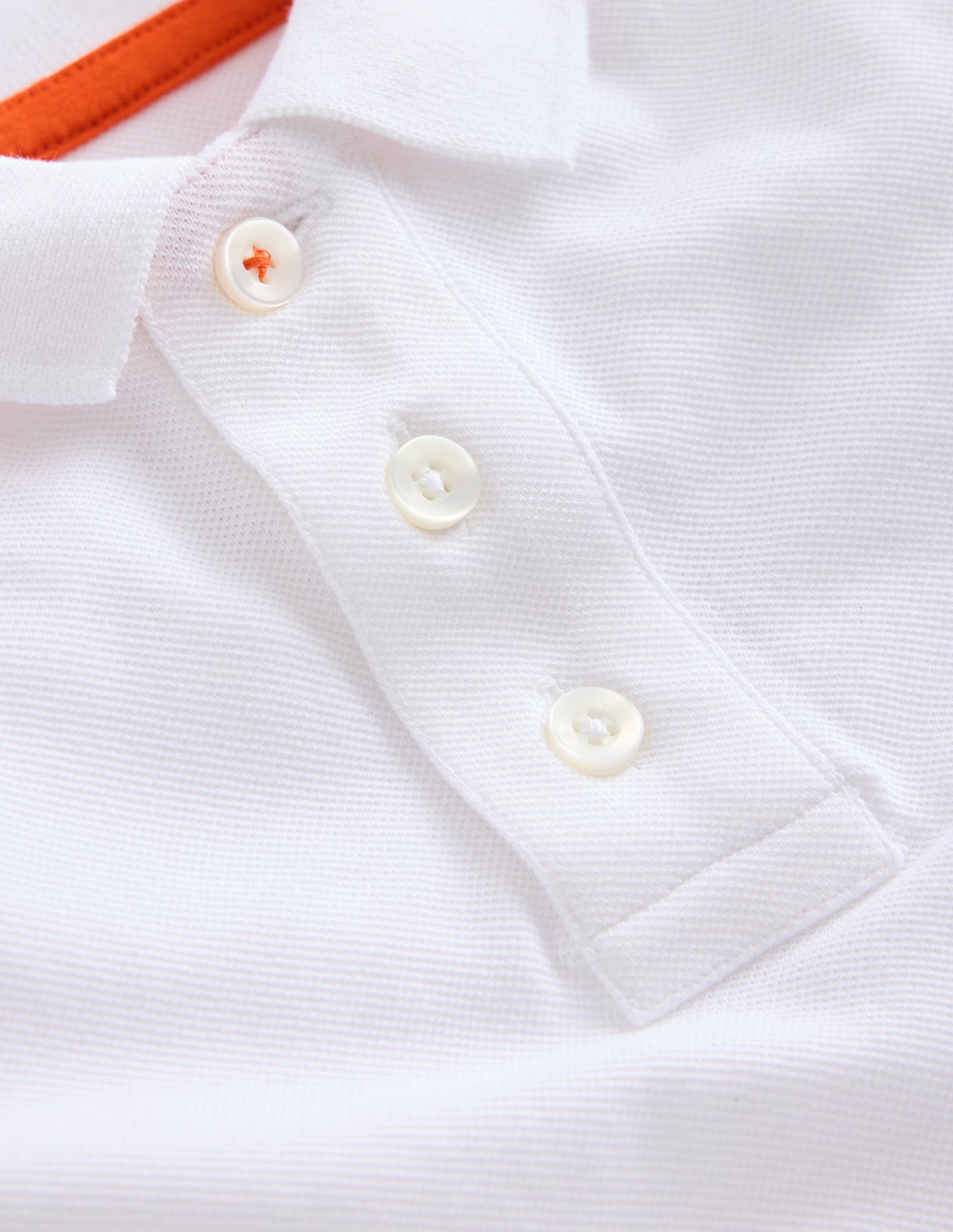 Piqu?? Polo Shirt-White - Image 3