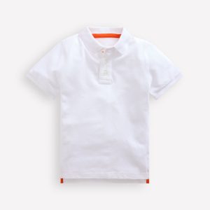 Piqué Polo Shirt-White