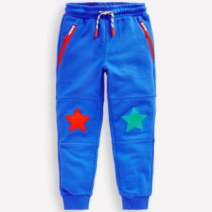 Warrior Knee Joggers-Peacock Plume Blue