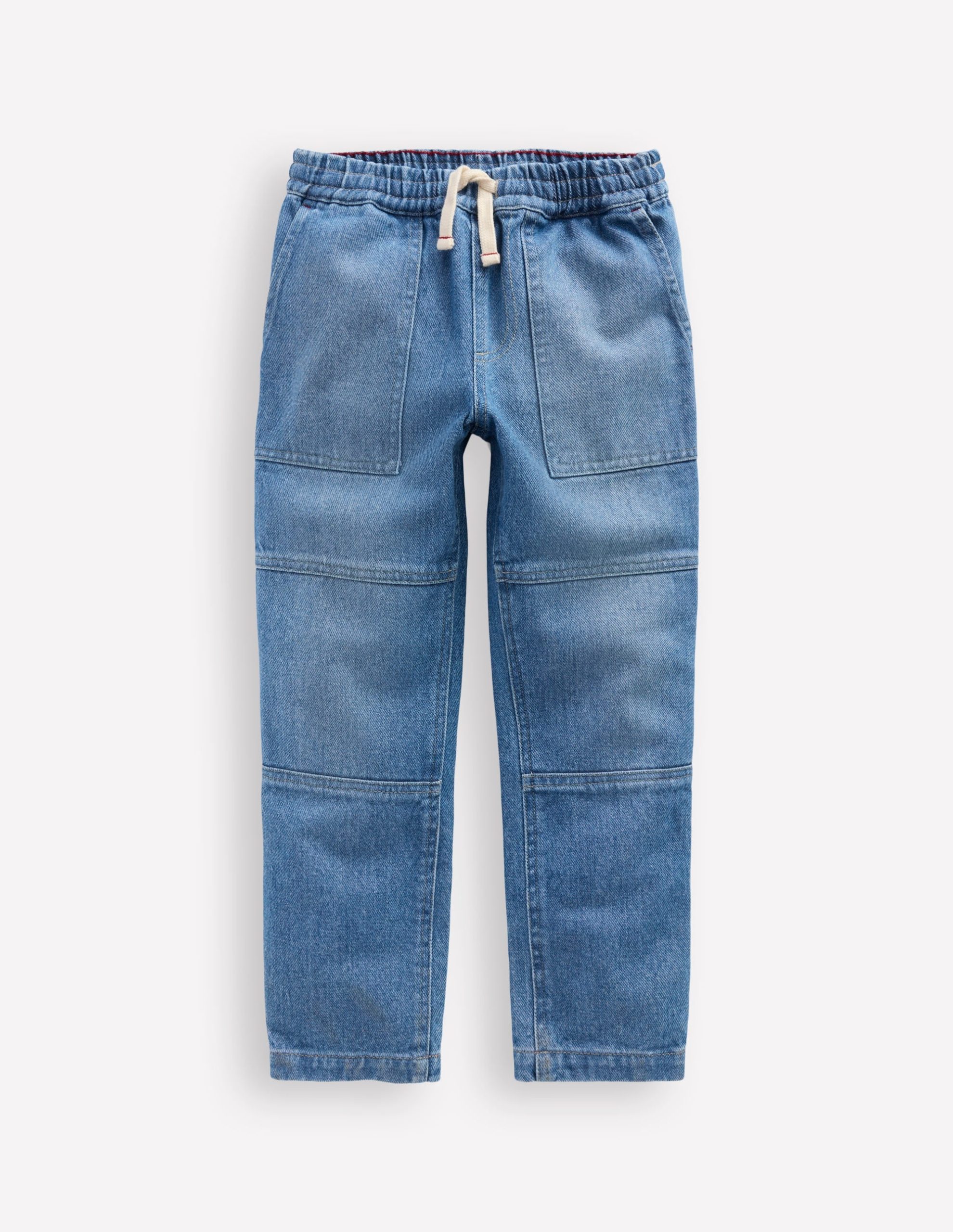 Warrior Knee Jeans-Mid Blue Wash - Image 2
