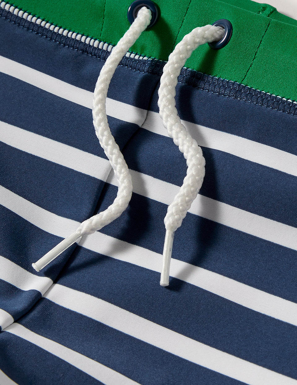 Swim Trunks-Navy Blue/White - Image 3