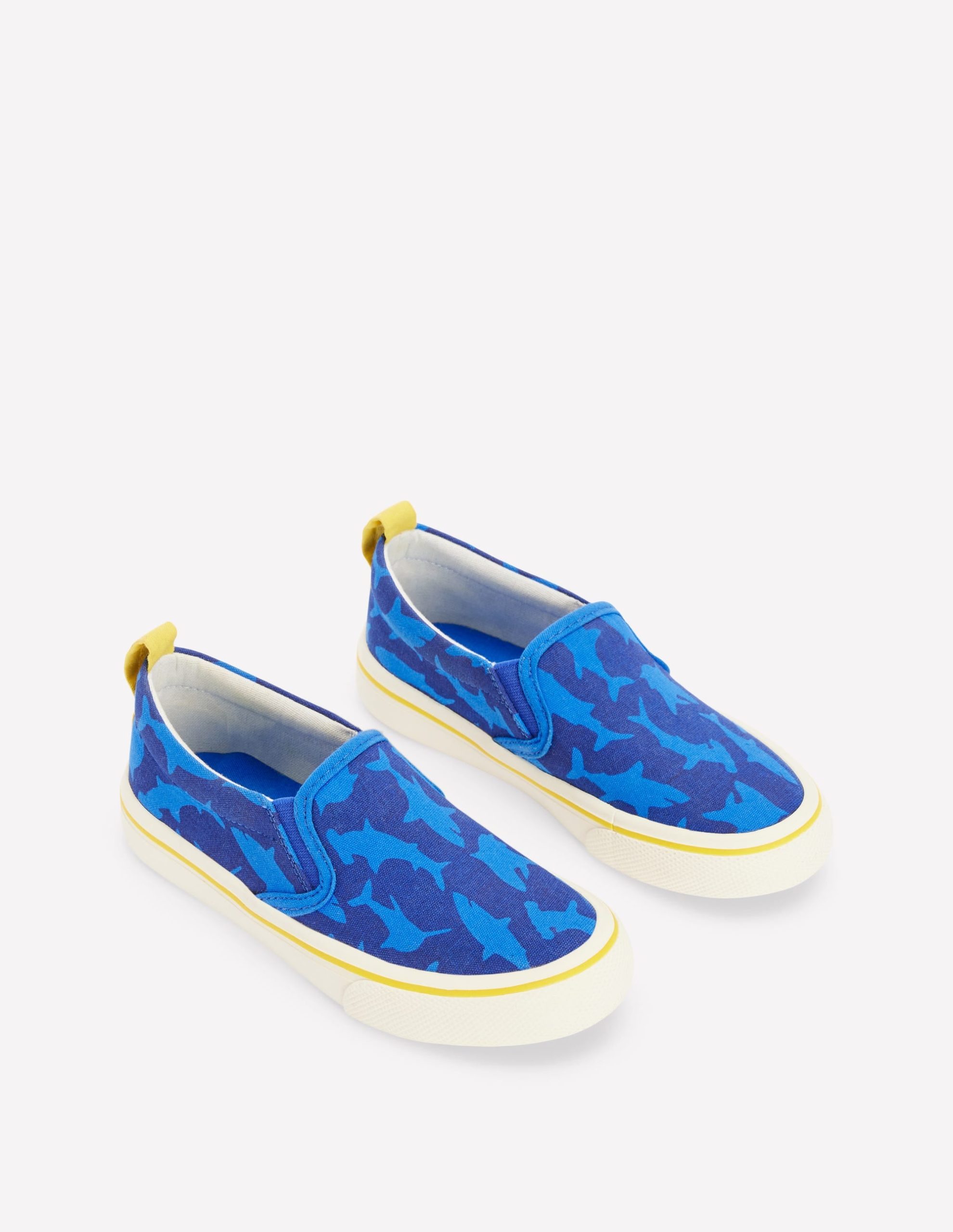 Canvas Slip-Ons-Starboard Blue Sharks - Image 2