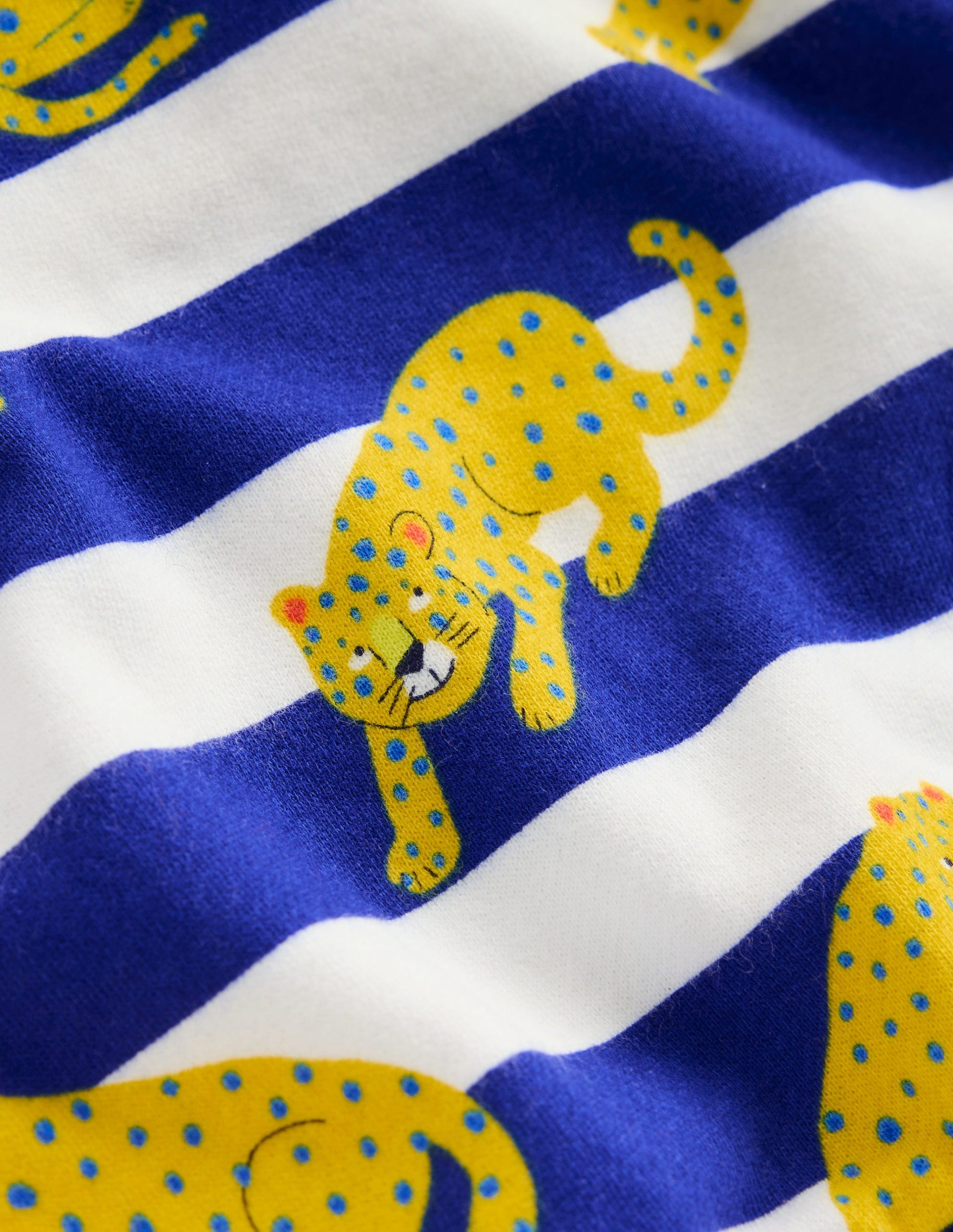 Printed Sweatshirt-Bright Blue Leopard Stripe - Image 5