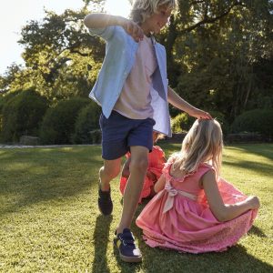 Cotton Linen Shorts-Navy