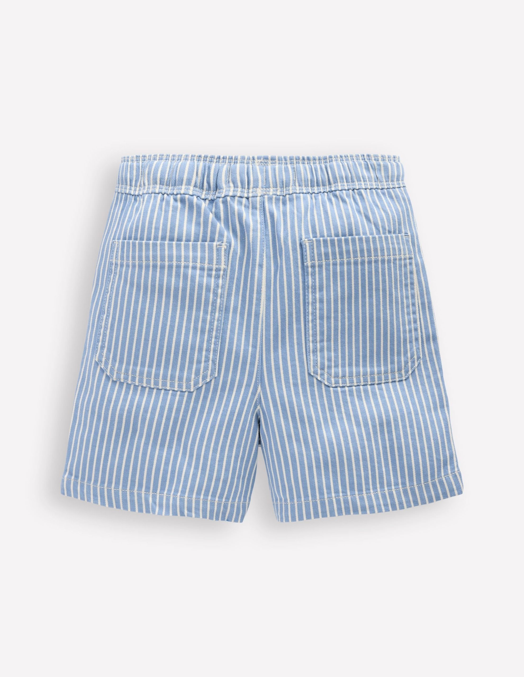 Pull-On Cotton Shorts-Hotchpotch Ticking - Image 2