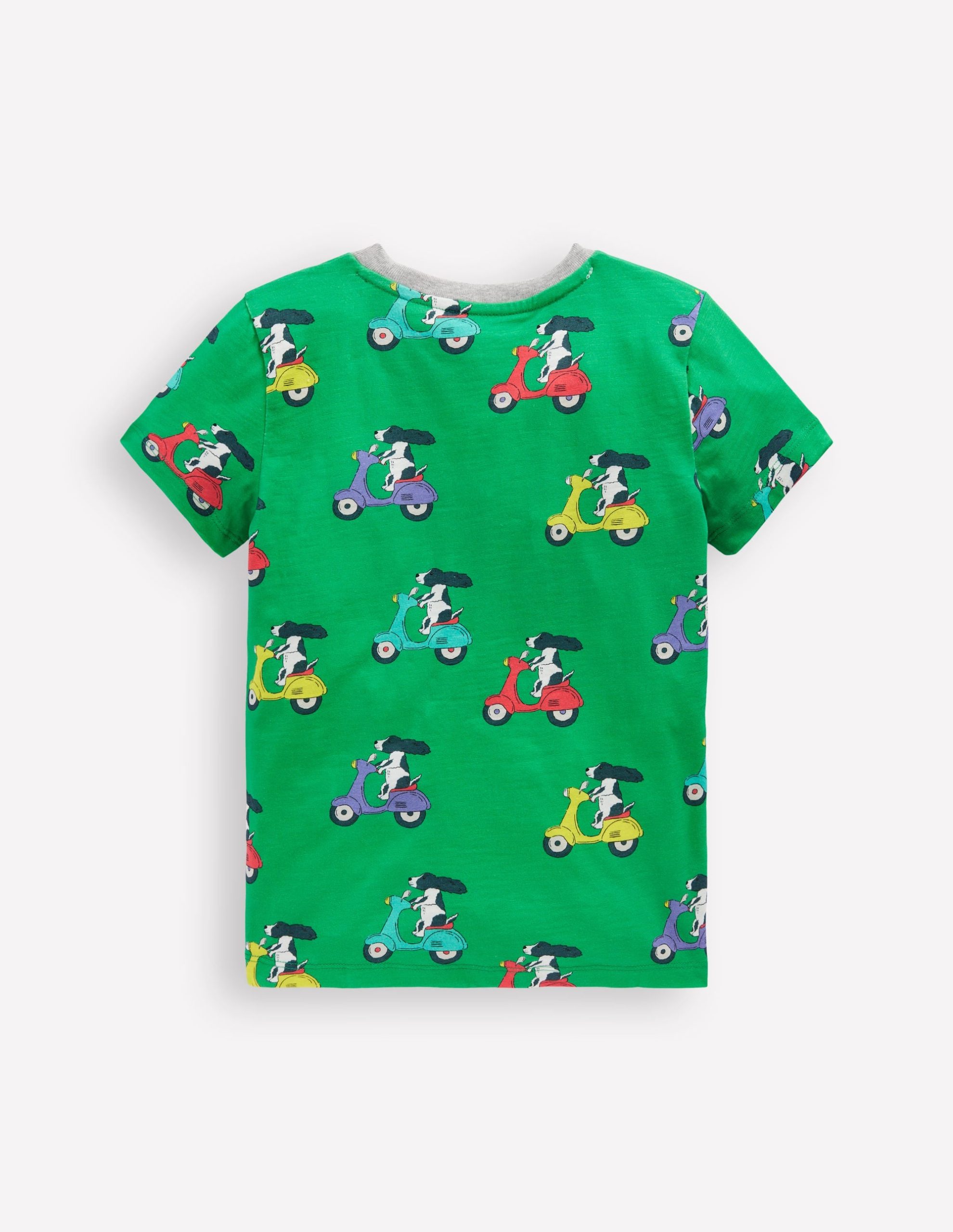 All-Over Printed T-Shirt-Sapling Green Puppy Scooter - Image 2