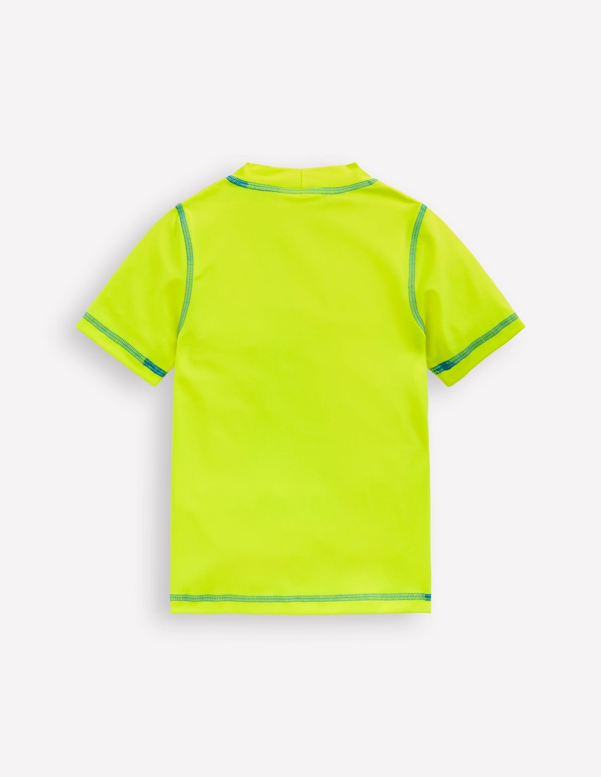 Short Sleeve Rash Vest-Acid Yellow - Image 2