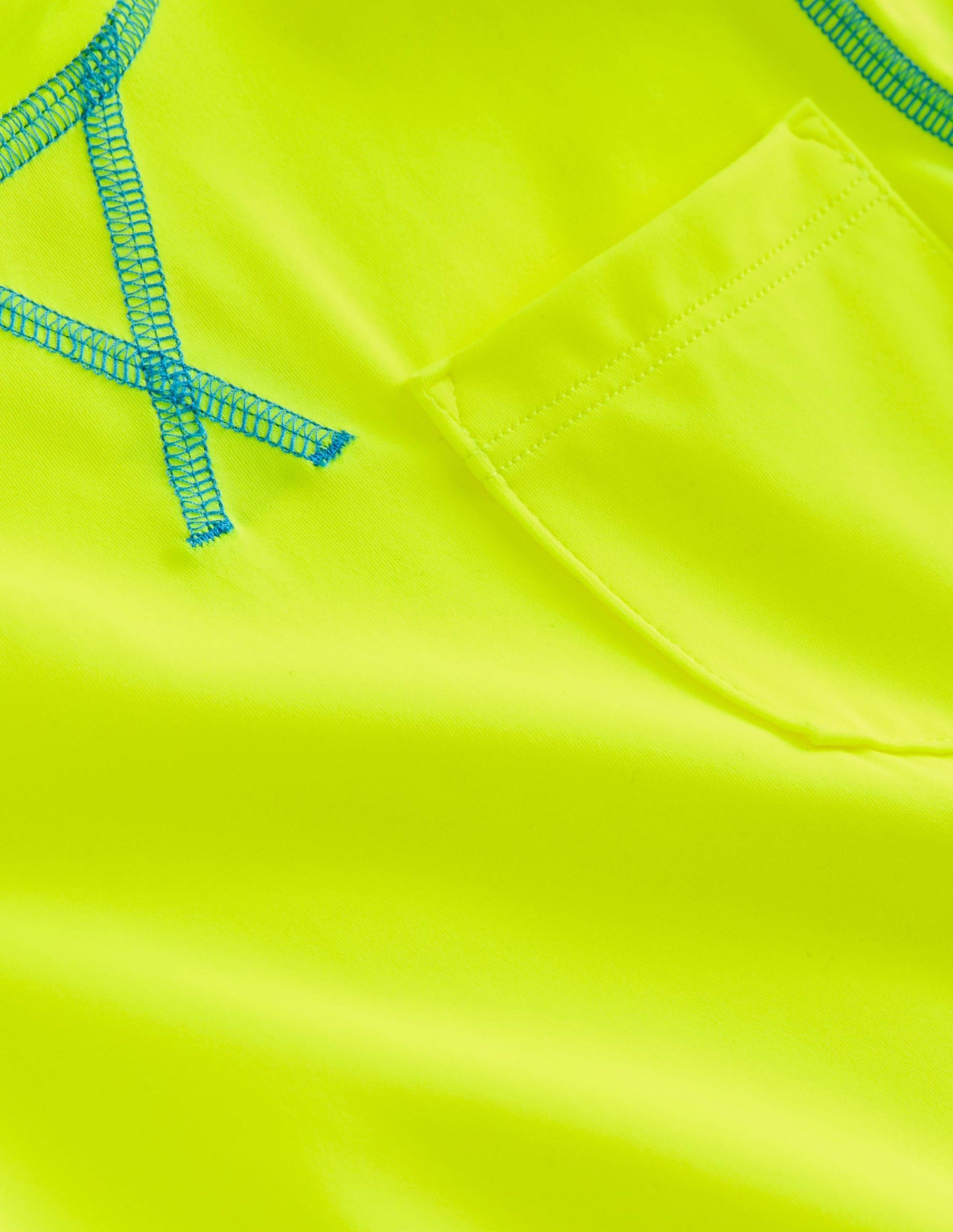 Short Sleeve Rash Vest-Acid Yellow - Image 3