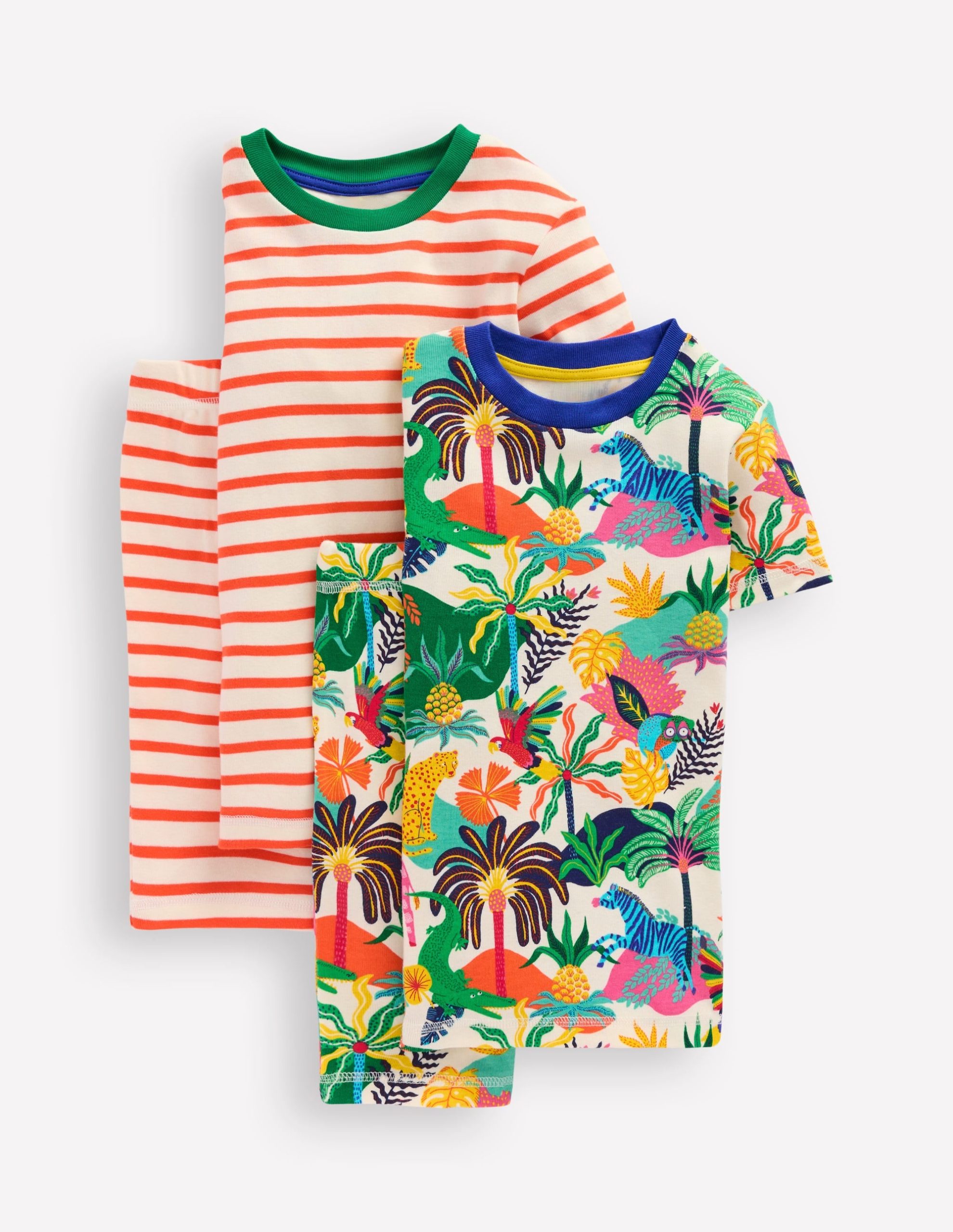 Snug Twin Pack Short Johns-Ivory Multi Jungle