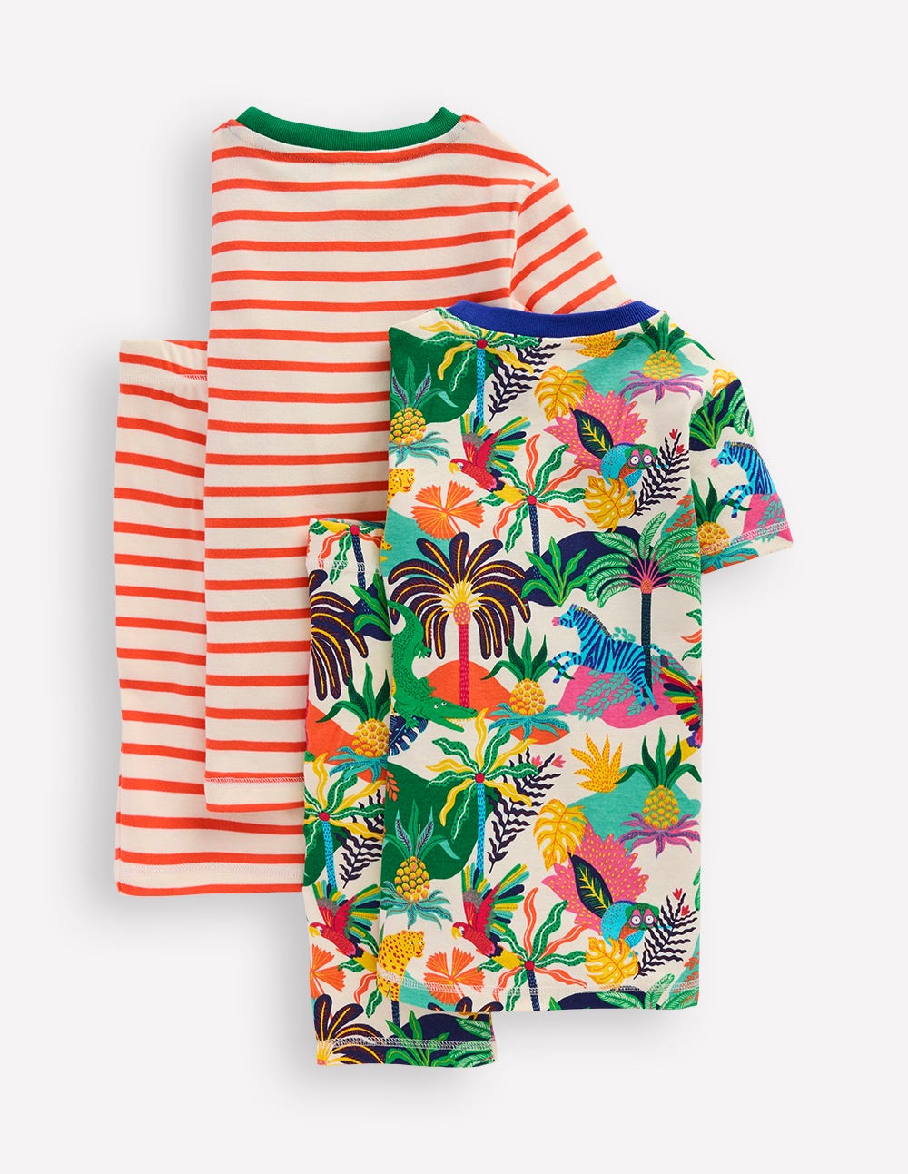 Snug Twin Pack Short Johns-Ivory Multi Jungle - Image 2