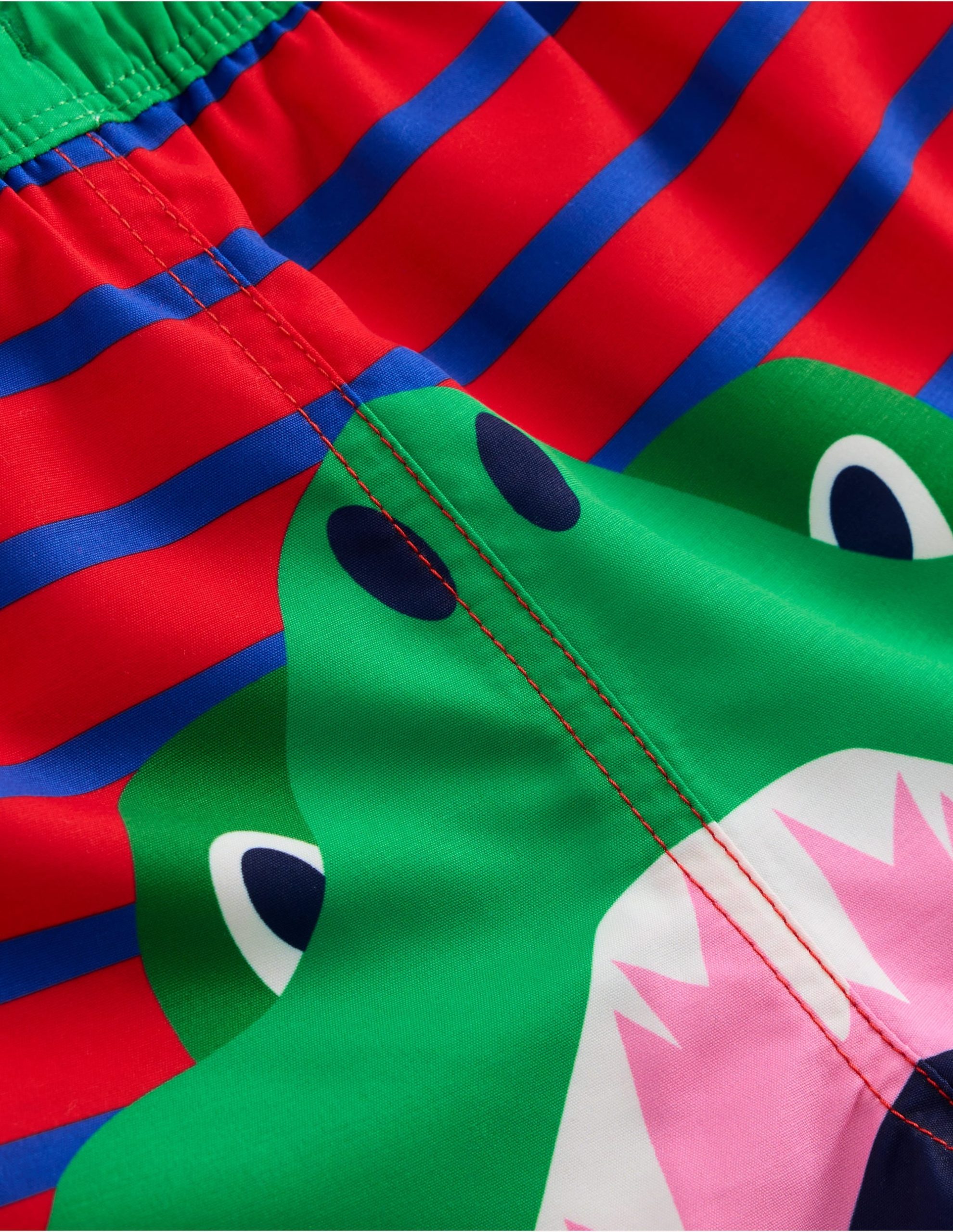 Swim Shorts-Gallery Blue/ Poppy Red Croc - Image 3