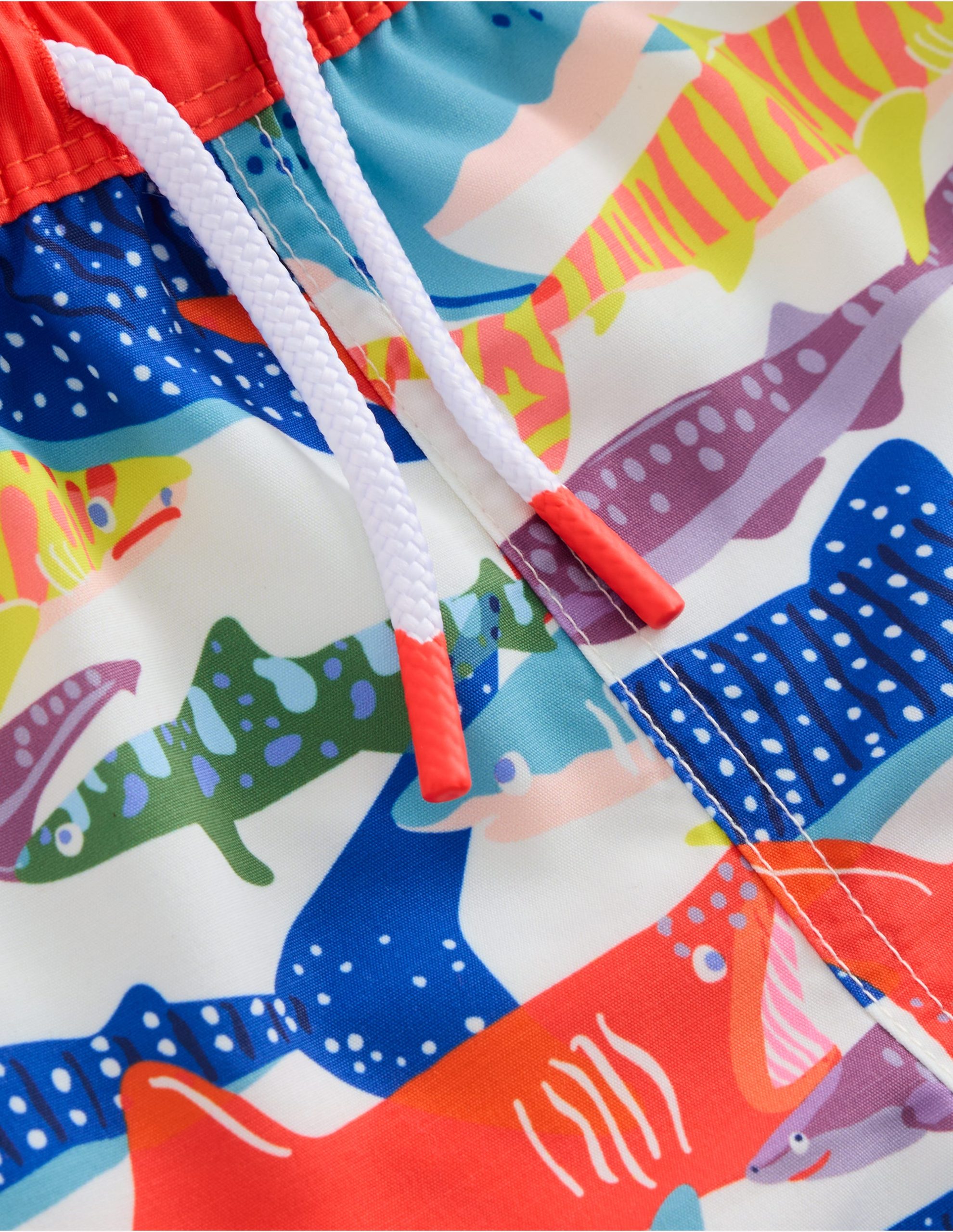 Swim Shorts-Ivory Riso Shark - Image 3