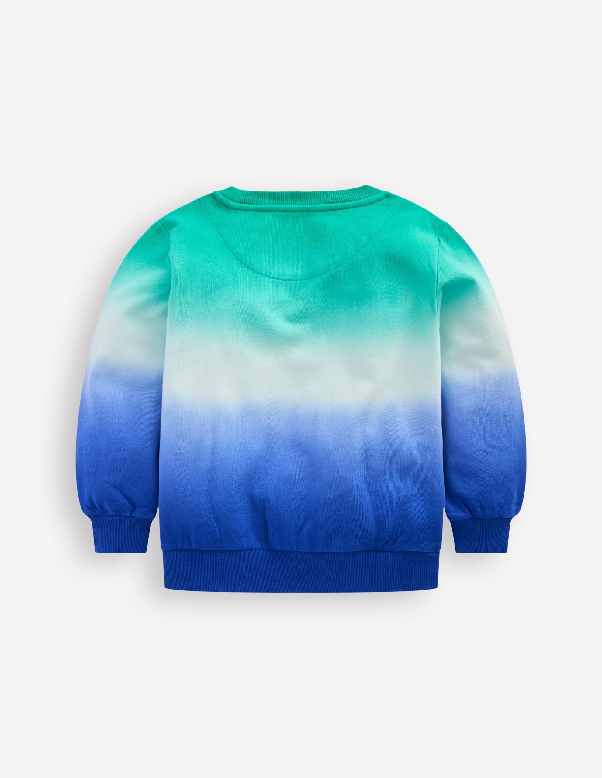 Tie Dye Sweatshirt-Bright Blue/ Aquamarine Blue - Image 2