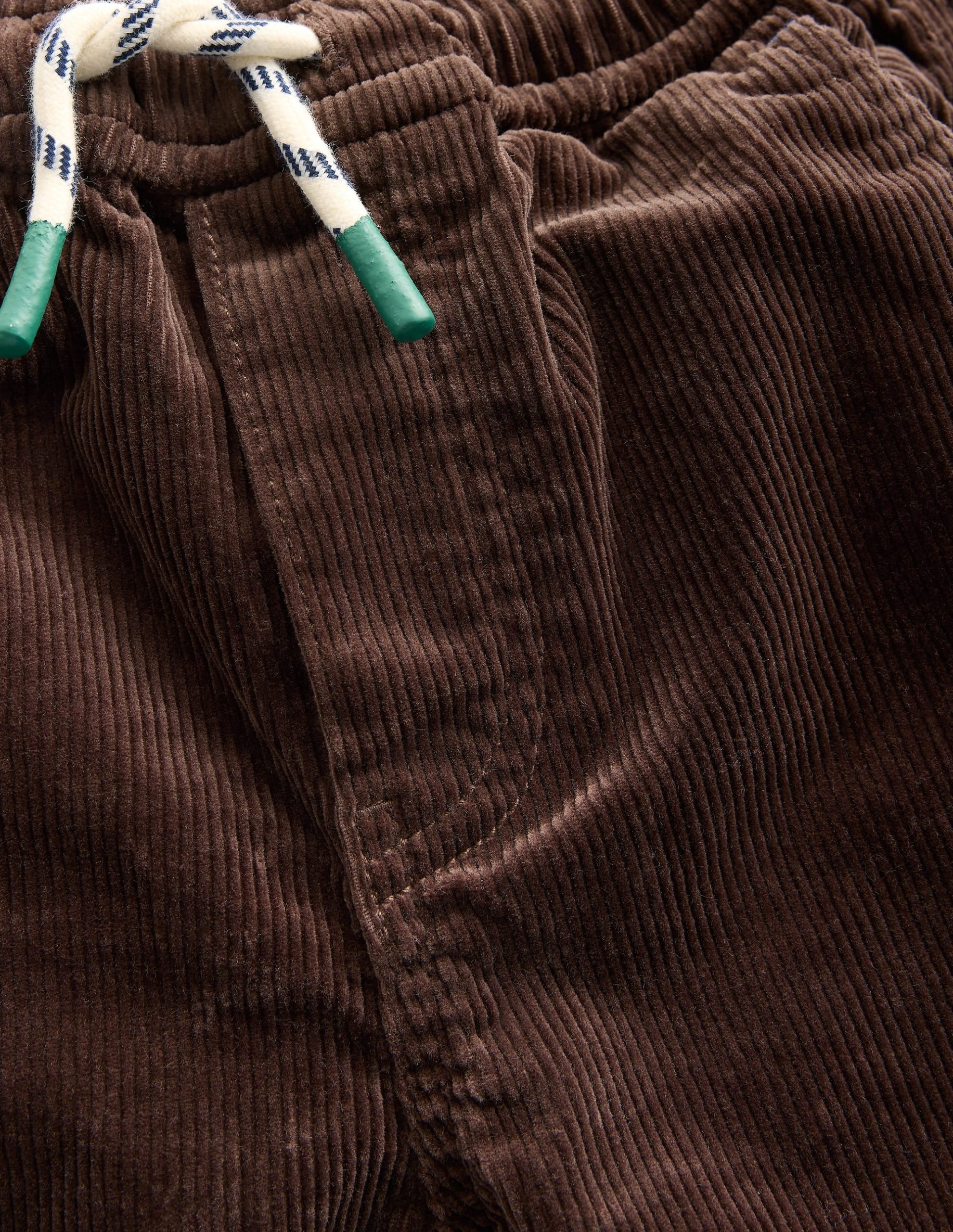 Slim Pull On Trousers-Espresso Cord - Image 3