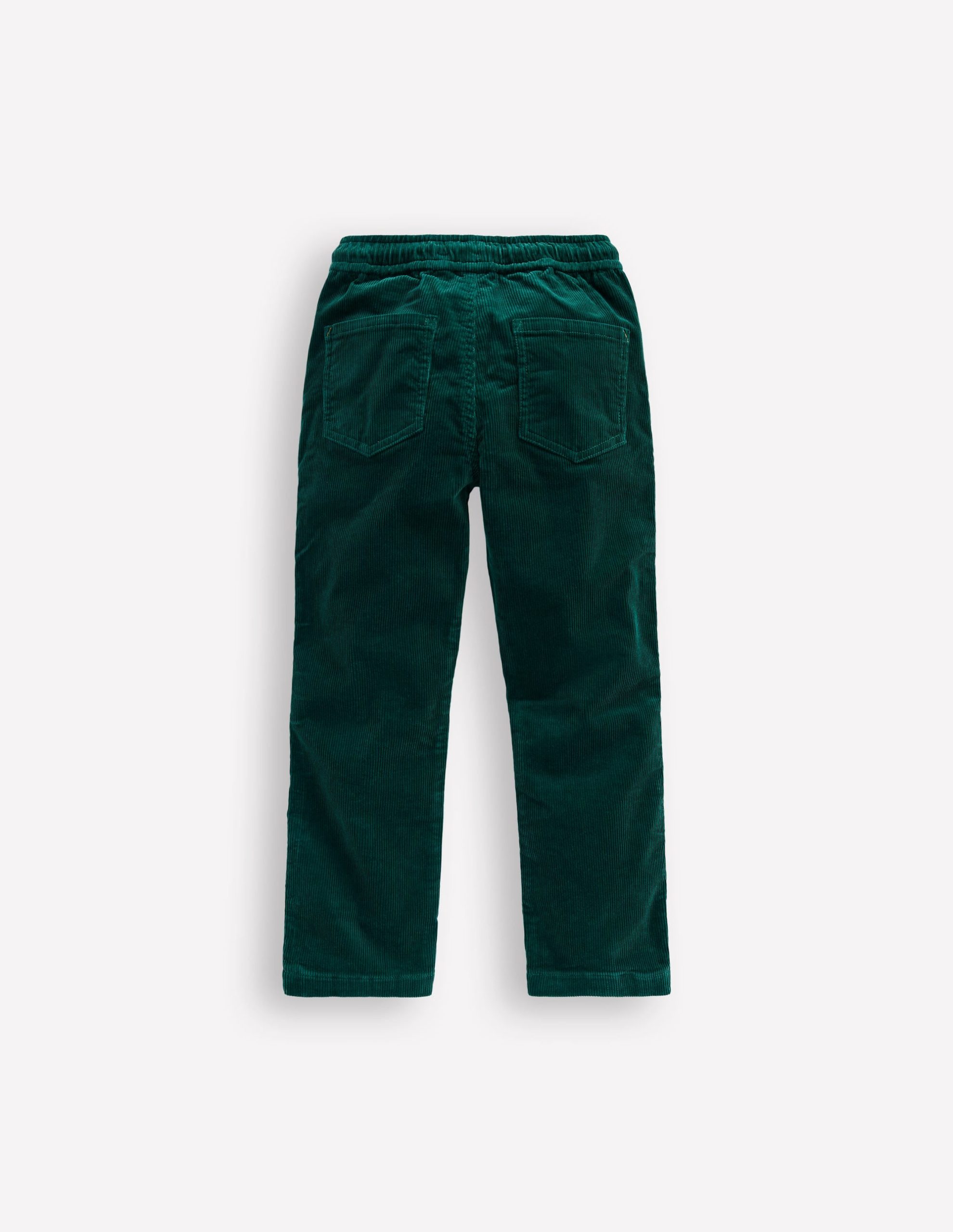 Slim Pull On Trousers-Emerald Night Cord - Image 2