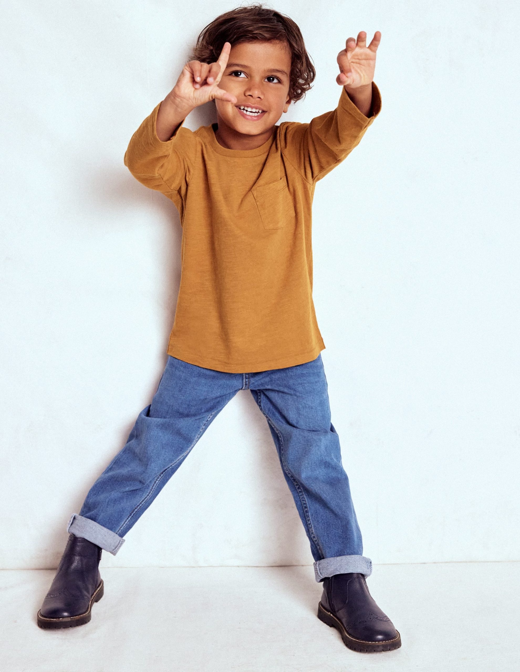 Everyday Long Sleeve T-Shirt-Toffee Brown