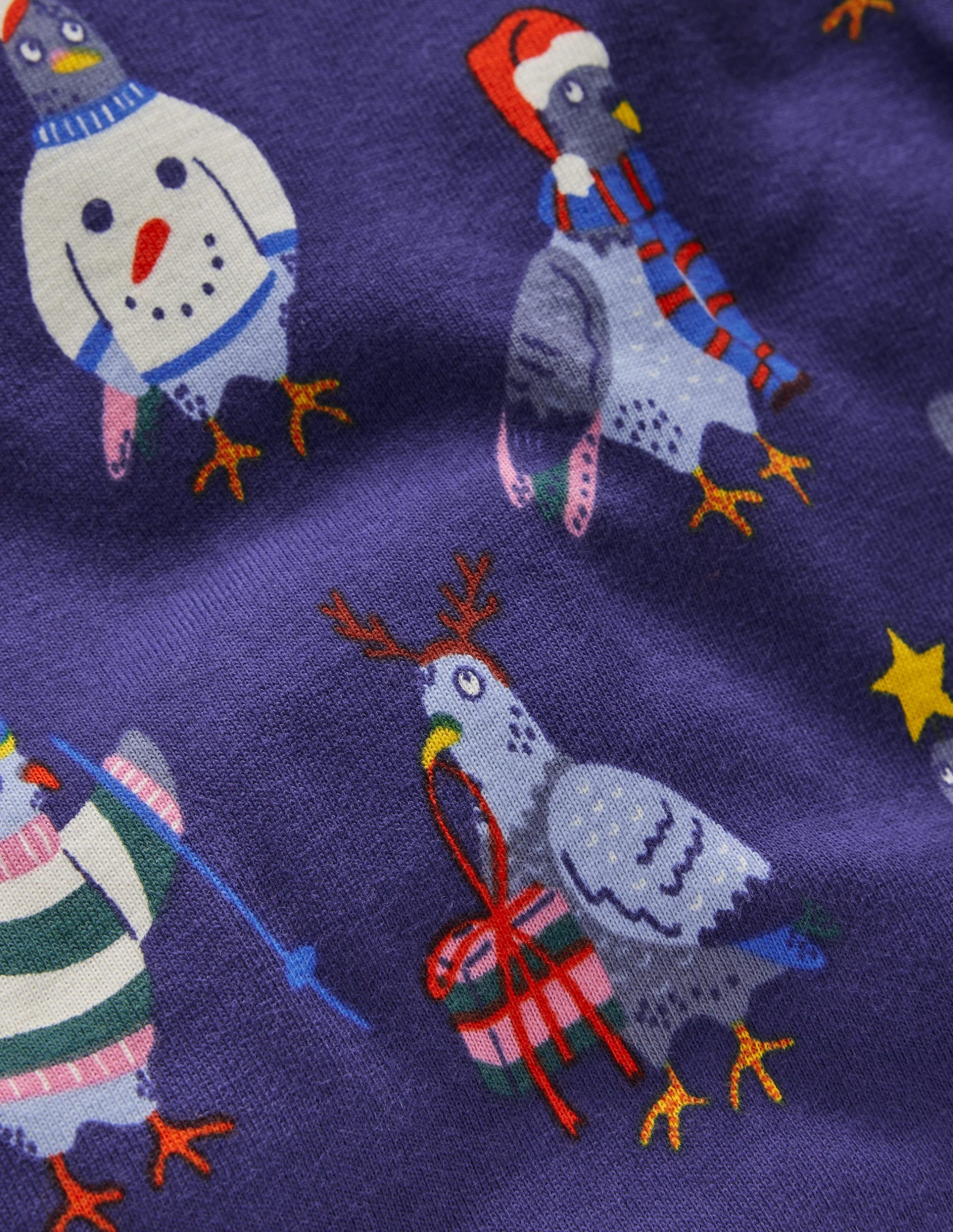 Snug Long John Pajamas-Pigeons - Image 3