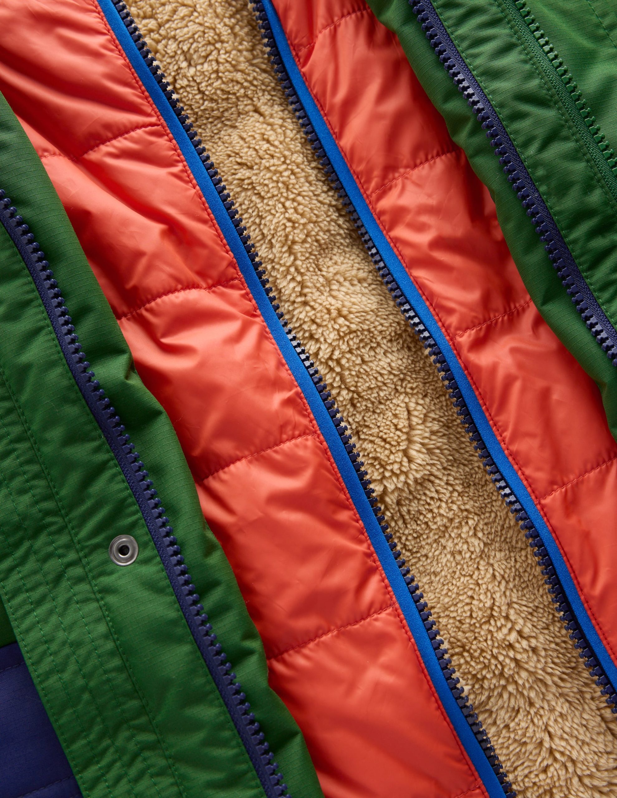 4-in-1 Waterproof Coat-Blue/Green Colourblock - Image 6