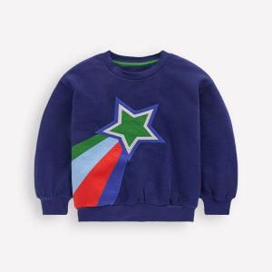 Fun Sweatshirt-Colourblock Stars