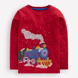 Longsleeve Superstitch T-shirt-Chili Pepper Polar Express
