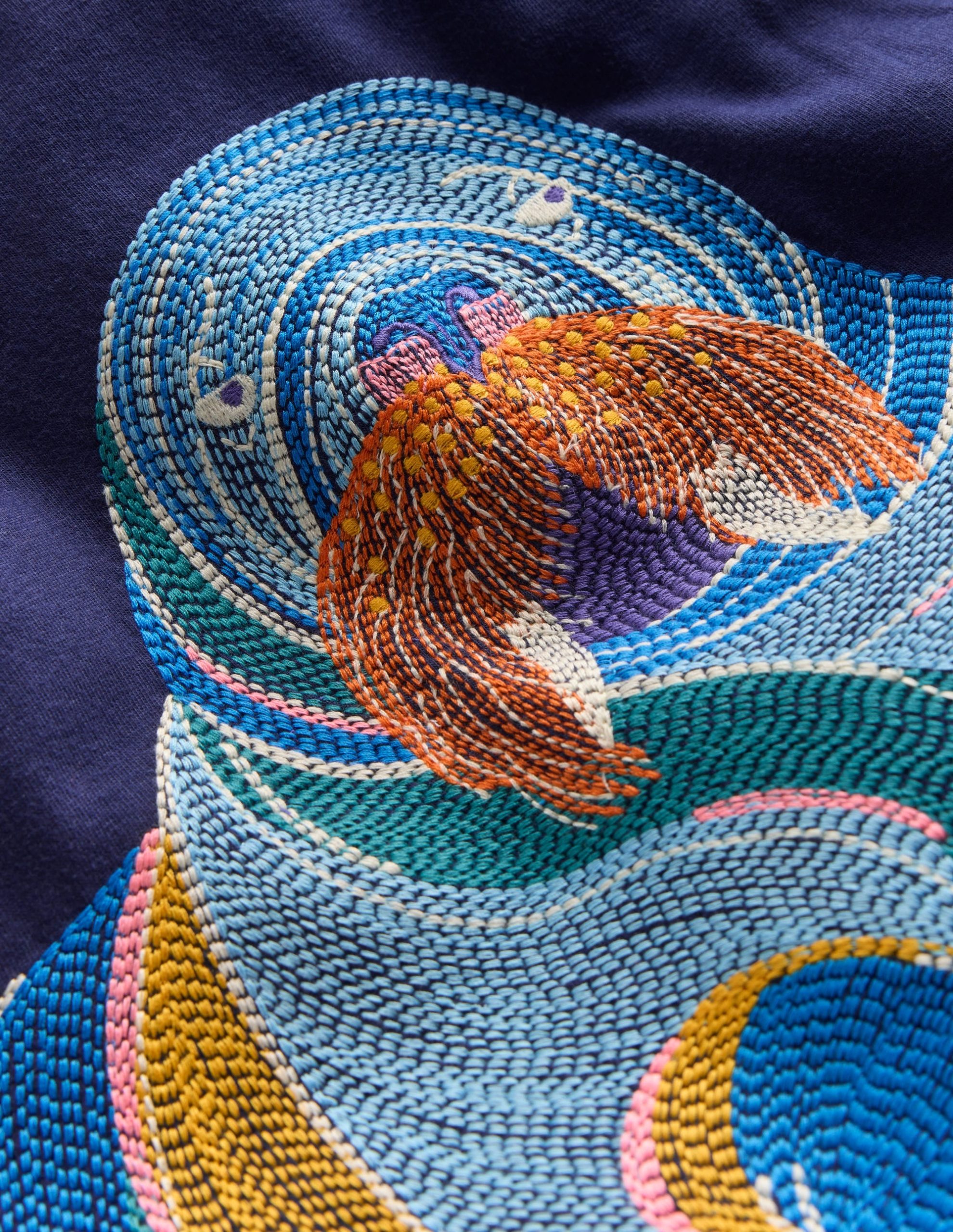 Longsleeve Superstitch T-shirt-Medieval Blue Walrus - Image 3