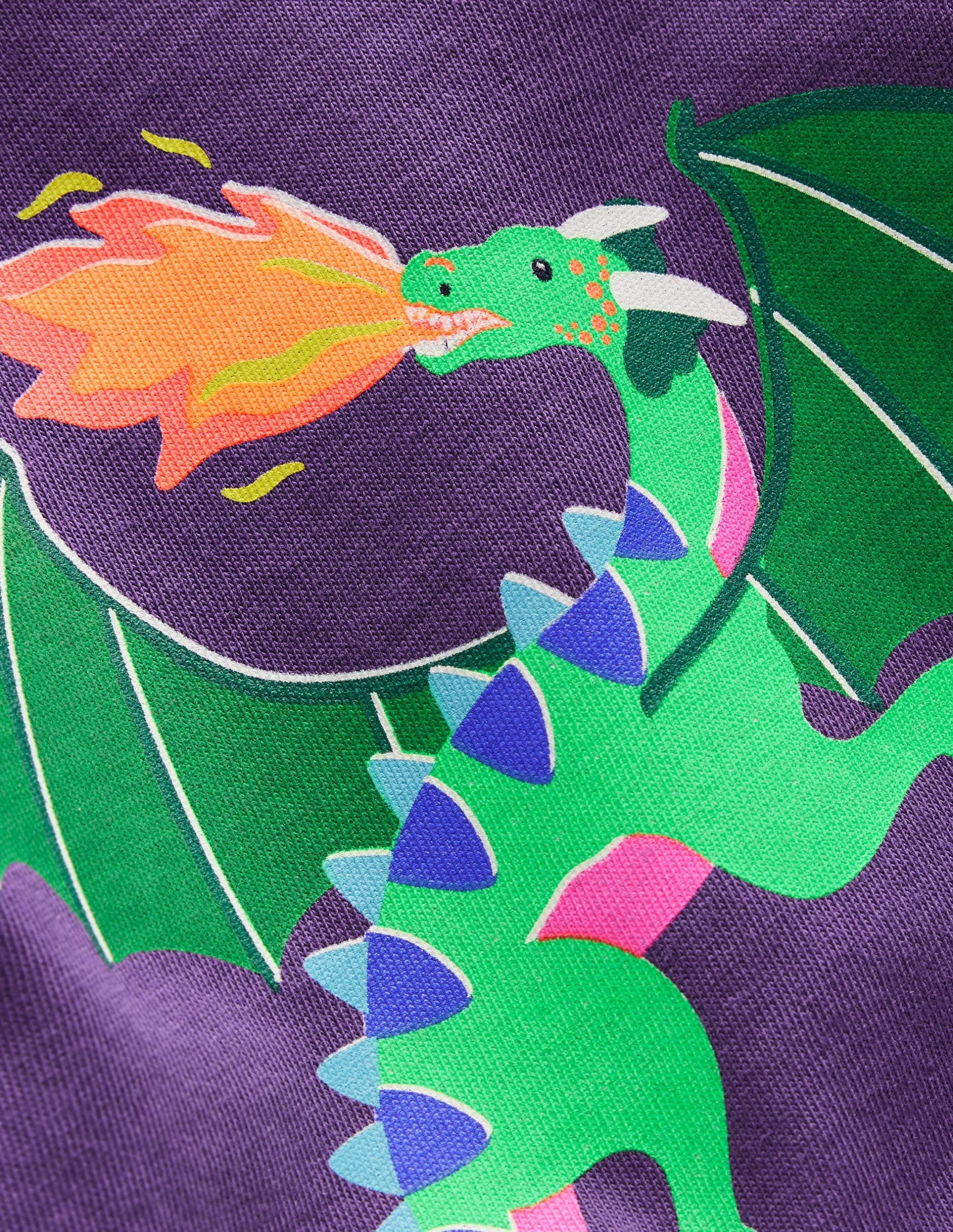 Long Sleeve Riso T-shirt-Mystic Purple Dragons - Image 3