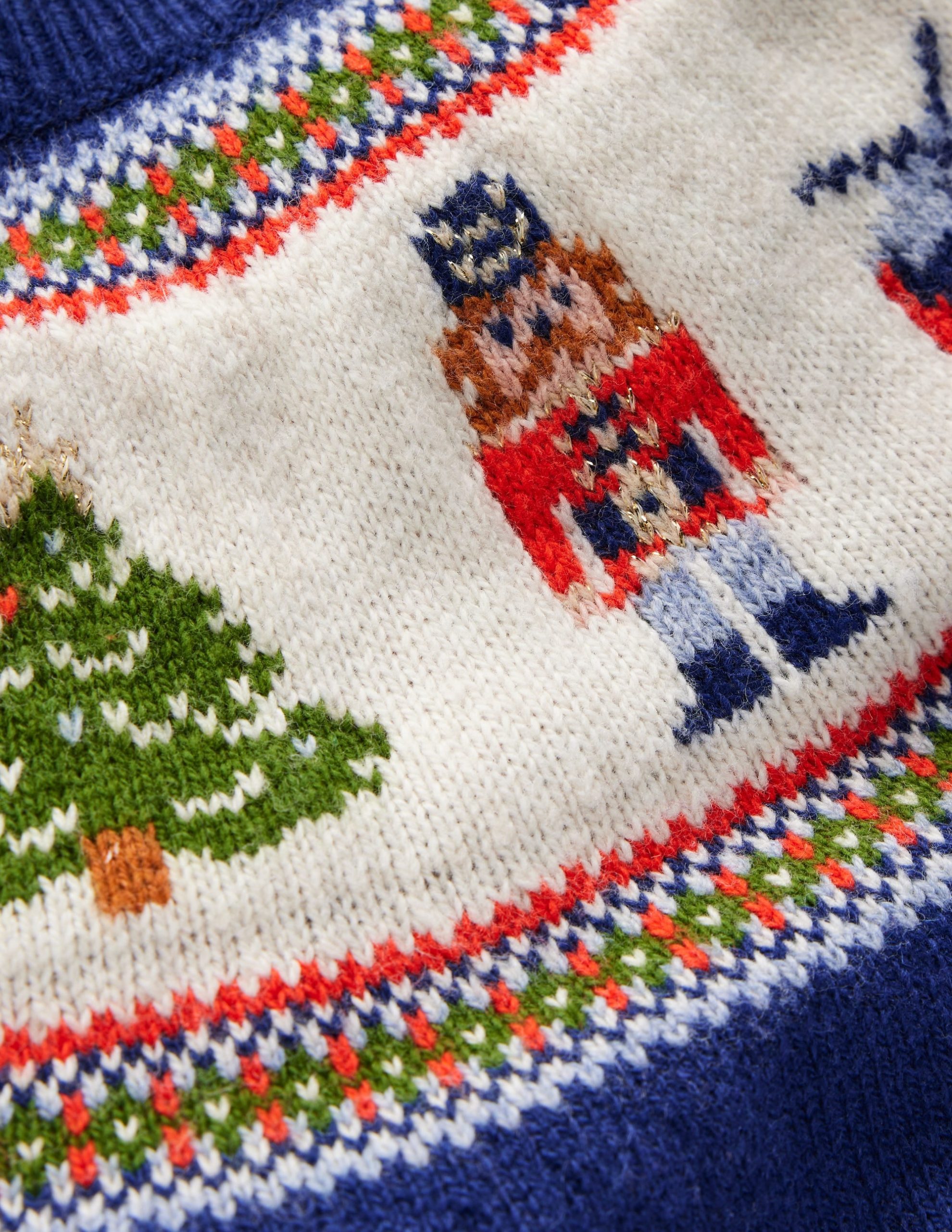 Fair Isle Jumper-College Navy Nutcracker - Image 3