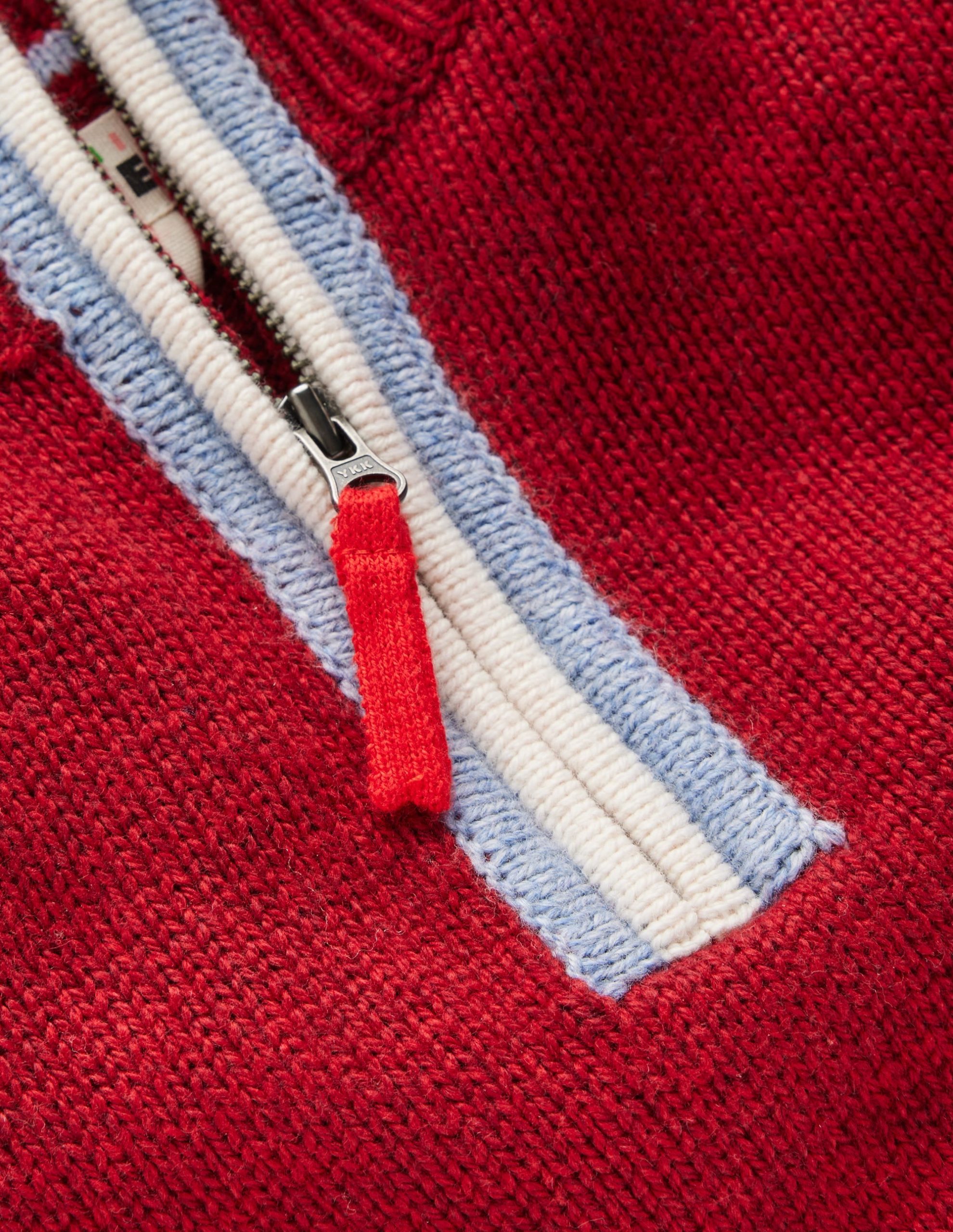 Heritage Half-zip Sweater-Rumba Red - Image 5