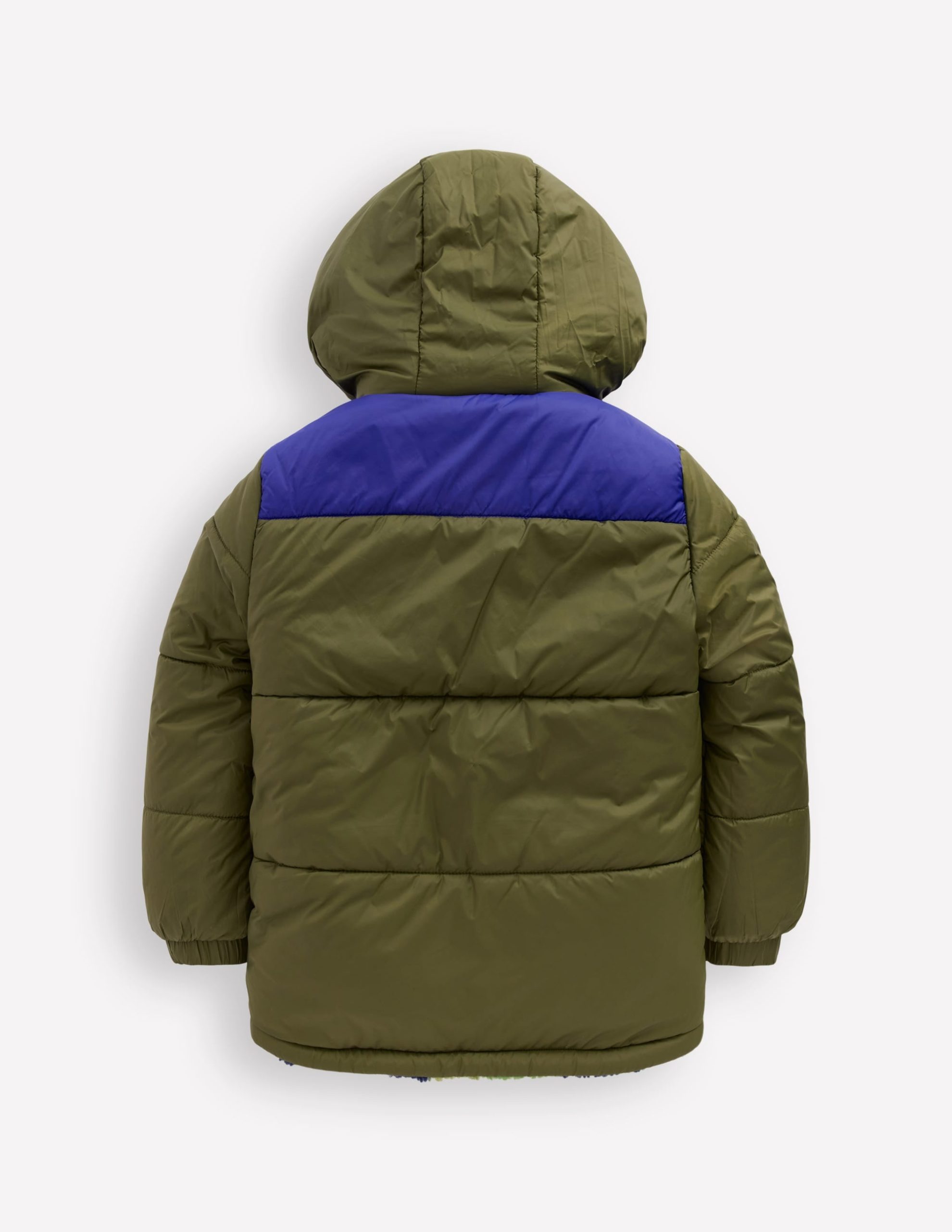 Reversible Cosy Borg Jacket-Green Camo - Image 2