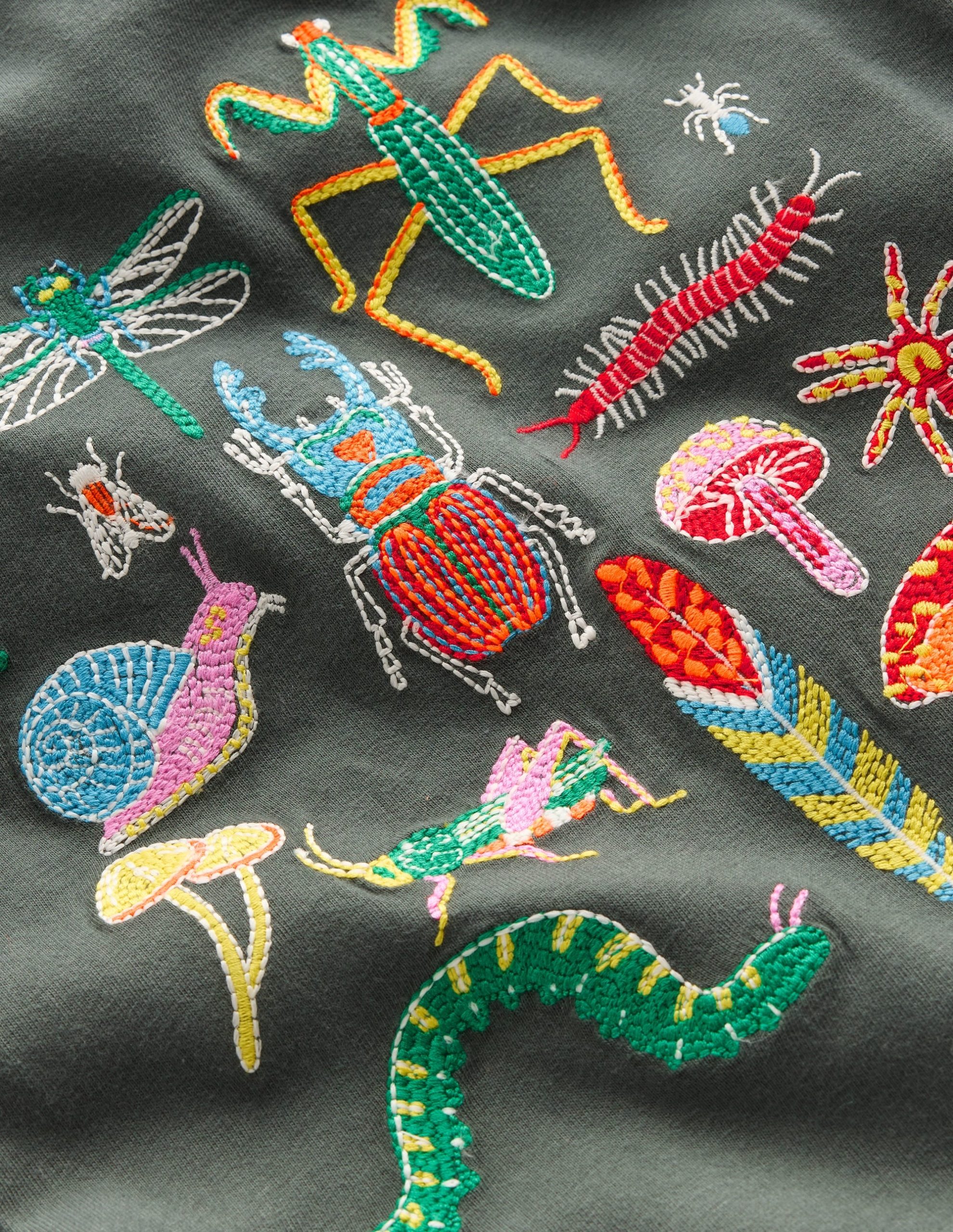 Glow Superstitch T-shirt-Smoke Insects - Image 3