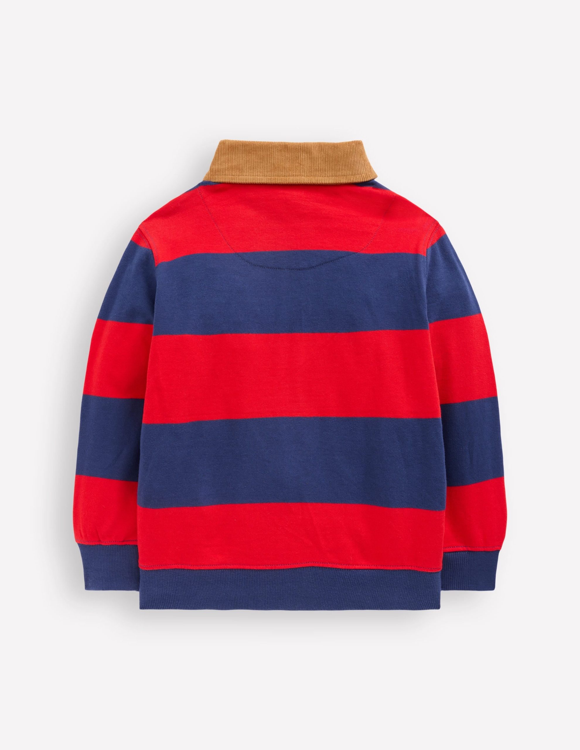Collared Sweatshirt-Poppy Red/ Starboard Blue - Image 2