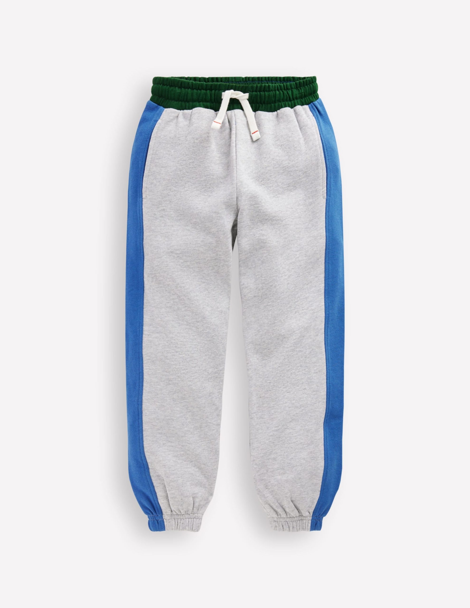 Colourblock Cuffed Joggers-Grey Colourblock - Image 3