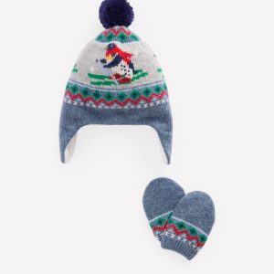 Baby Fair Isle Set-Alaskan Blue Penguins