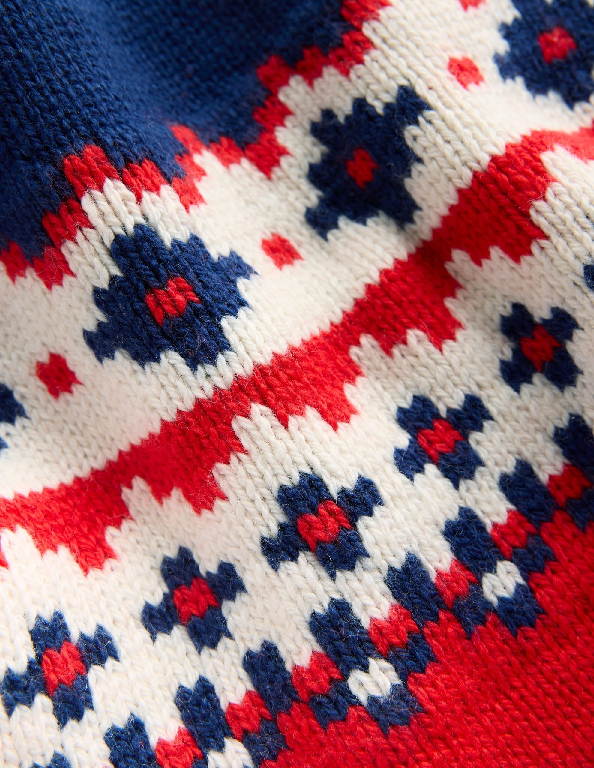 Fair Isle Snood-College Navy Fair Isle - Image 2