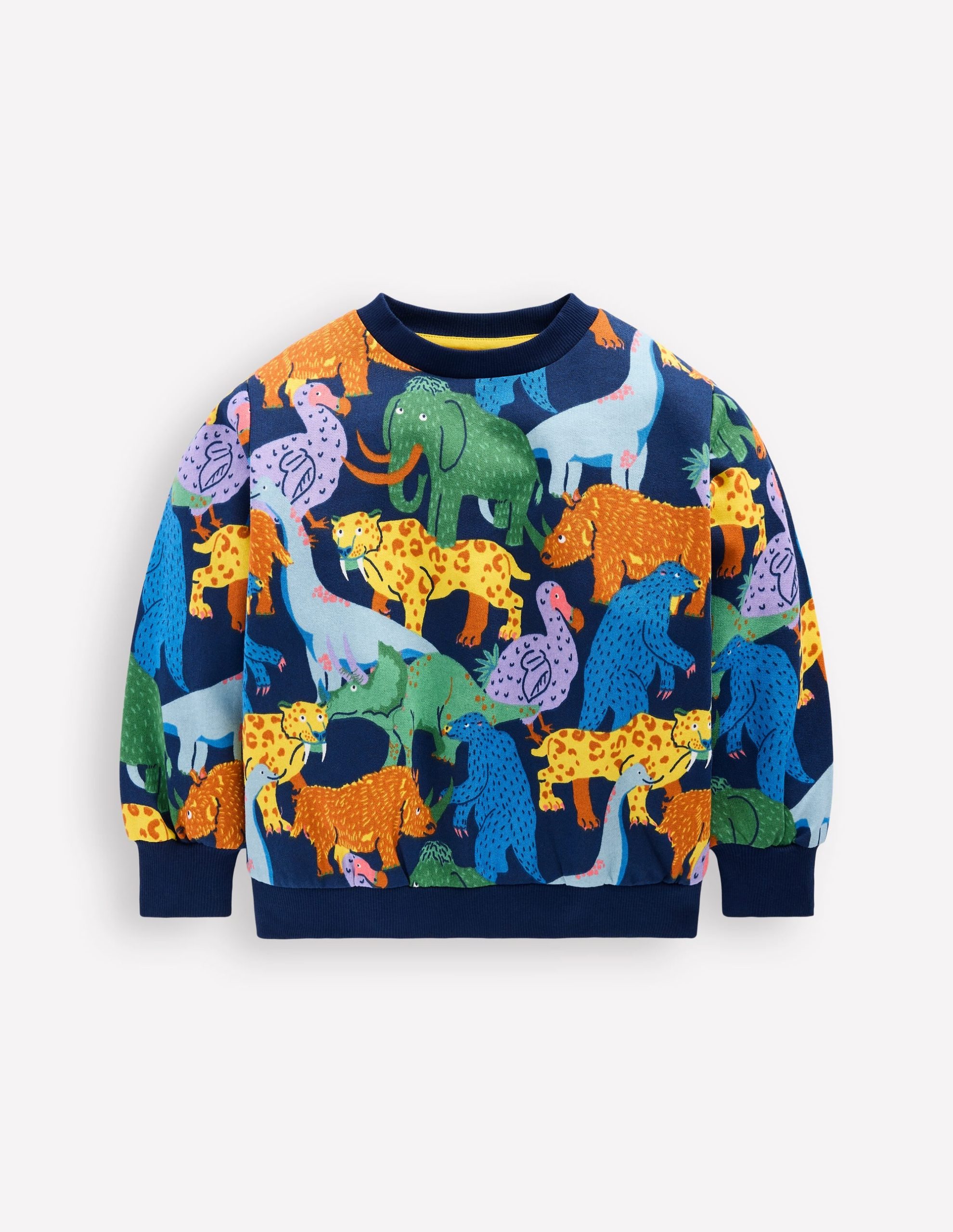 Everyday Printed Sweatshirt-Prehistoric Animals - Image 2