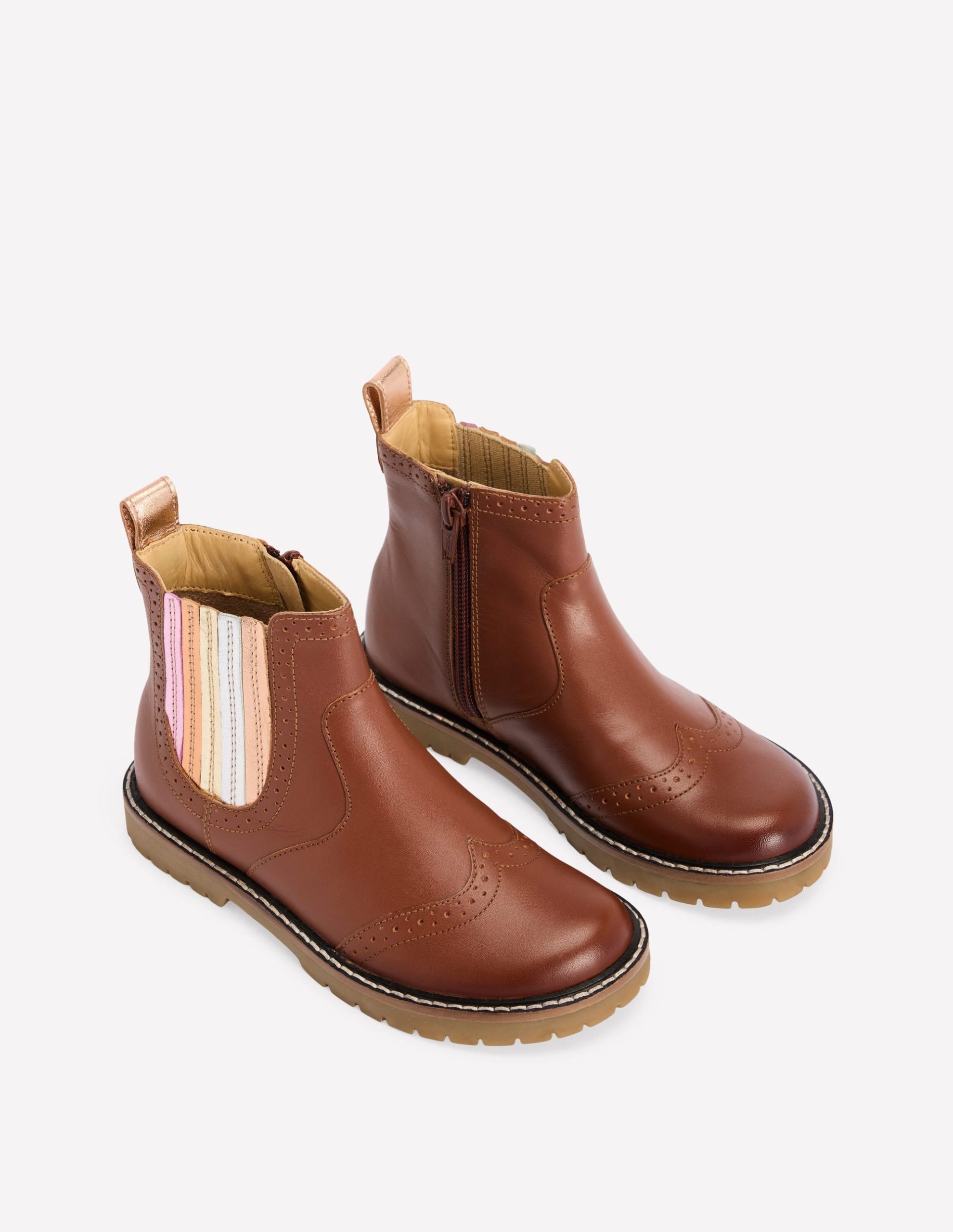 Leather Chelsea Boots-Metallic Tan - Image 2