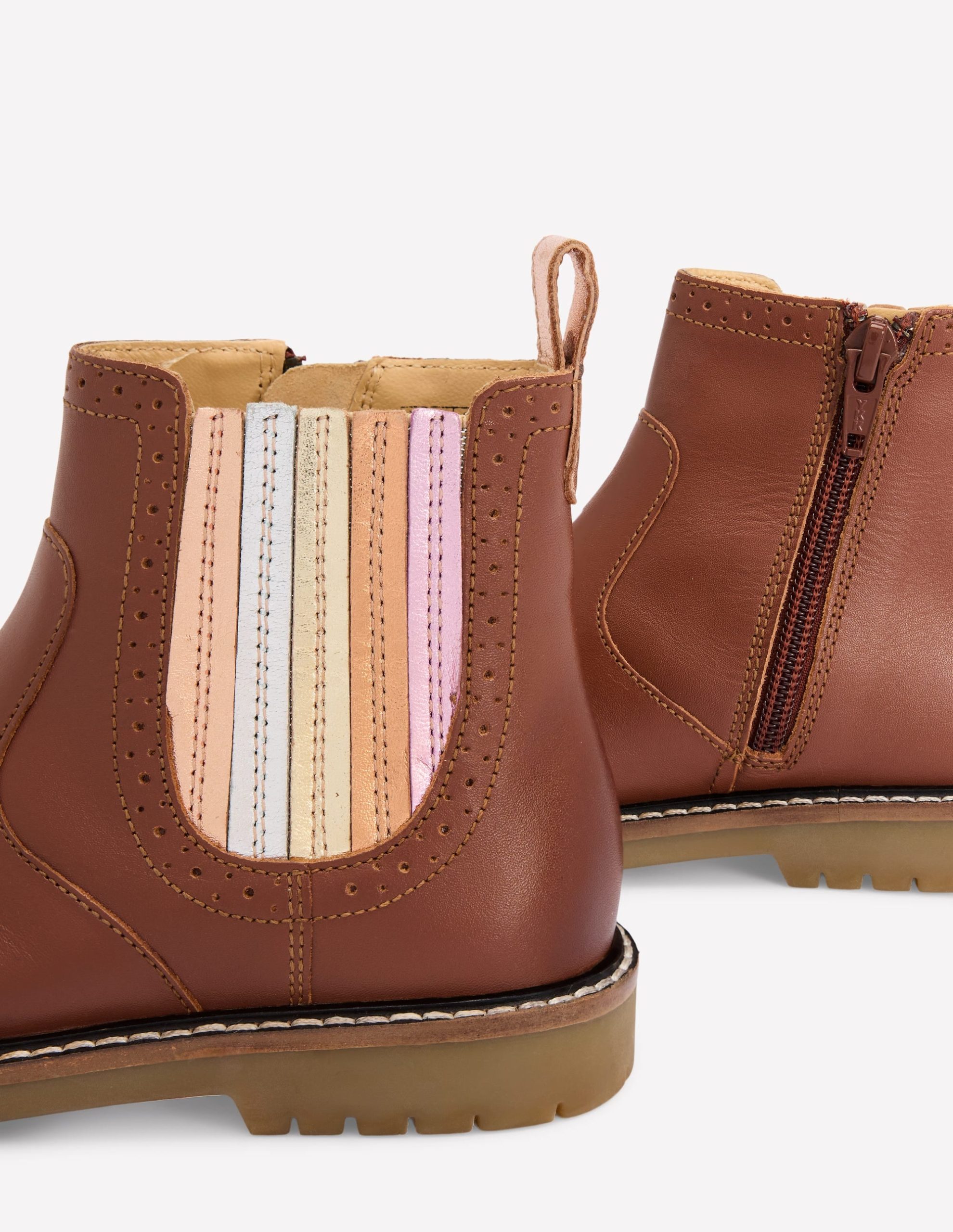 Leather Chelsea Boots-Metallic Tan - Image 3