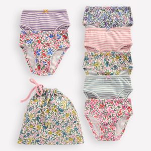 7-Pack Underwear-Multi Floral/Stripe