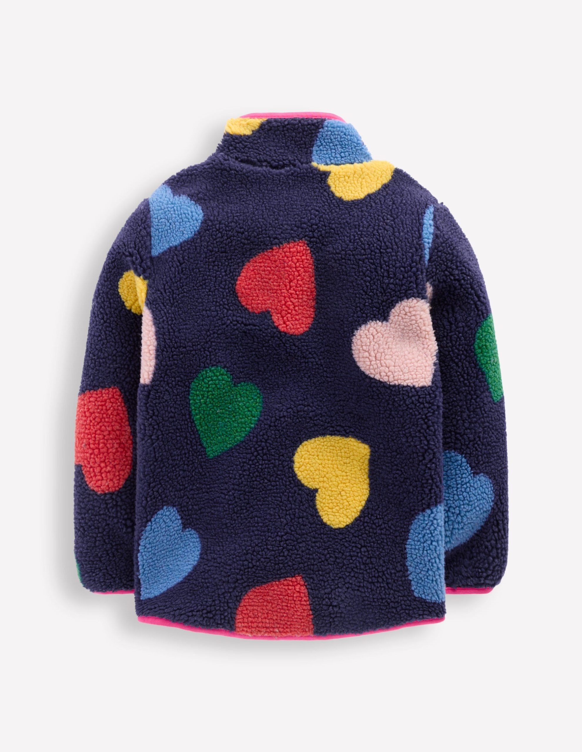 Eden Borg Zip-Through Jacket-Starboard Blue Multi Hearts - Image 2