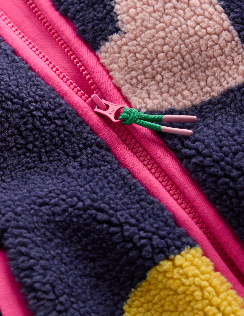 Eden Borg Zip-Through Jacket-Starboard Blue Multi Hearts - Image 3