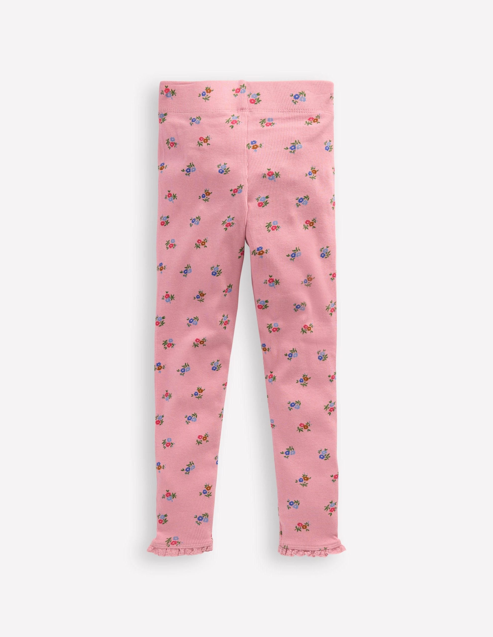 Ribbed Leggings-Chalk Pink Daisy - Image 2