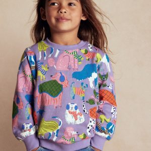Printed Sweatshirt-Cosy Pups