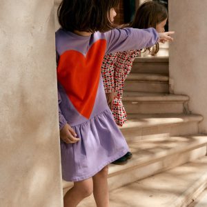 Logo Sweatshirt Dress-Aster Purple