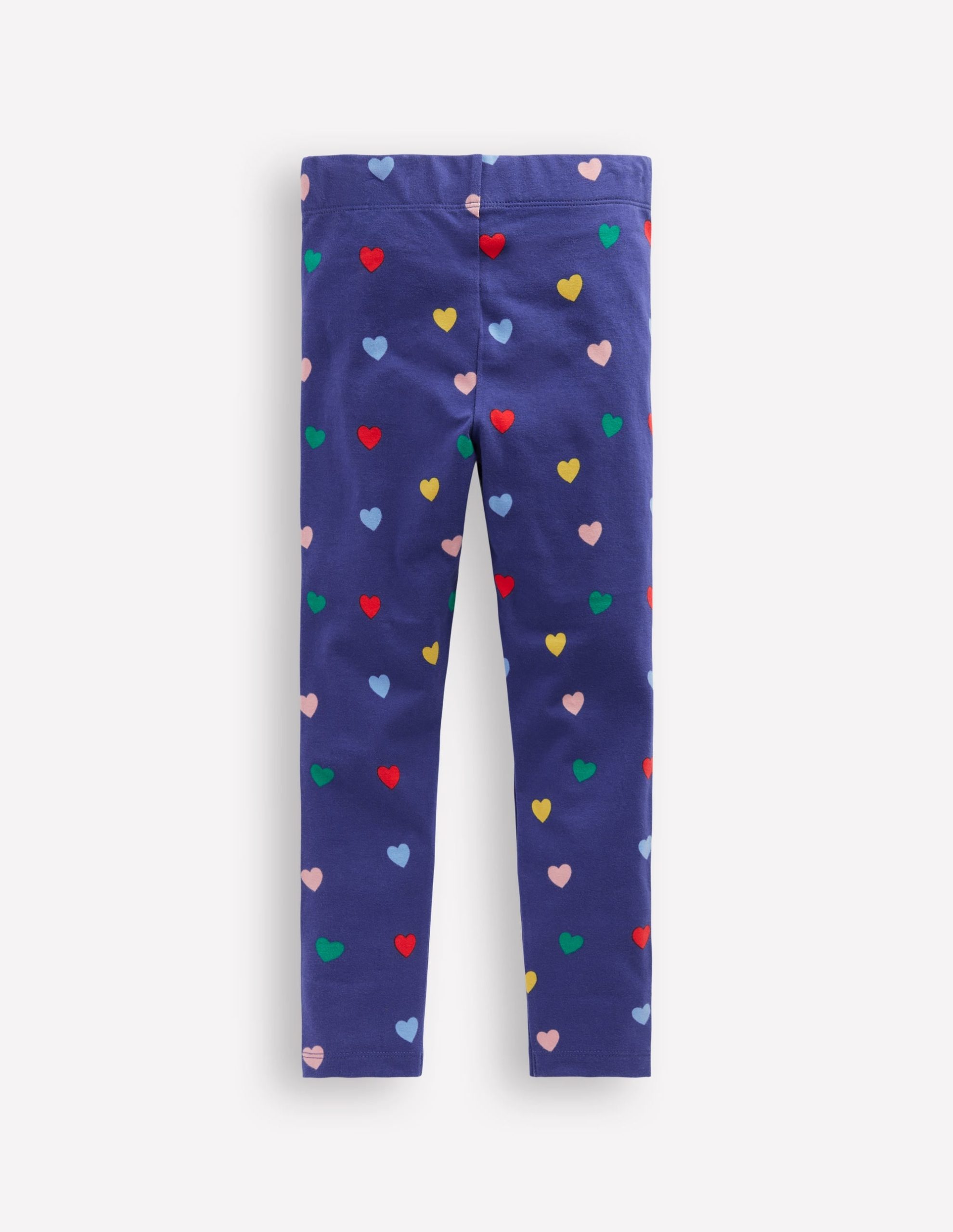 Fun Leggings-Starboard Blue Multi Hearts - Image 2