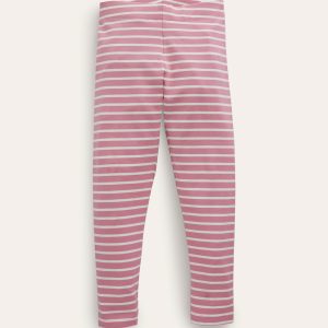 Fun Leggings-Formica Pink/Ivory Stripe