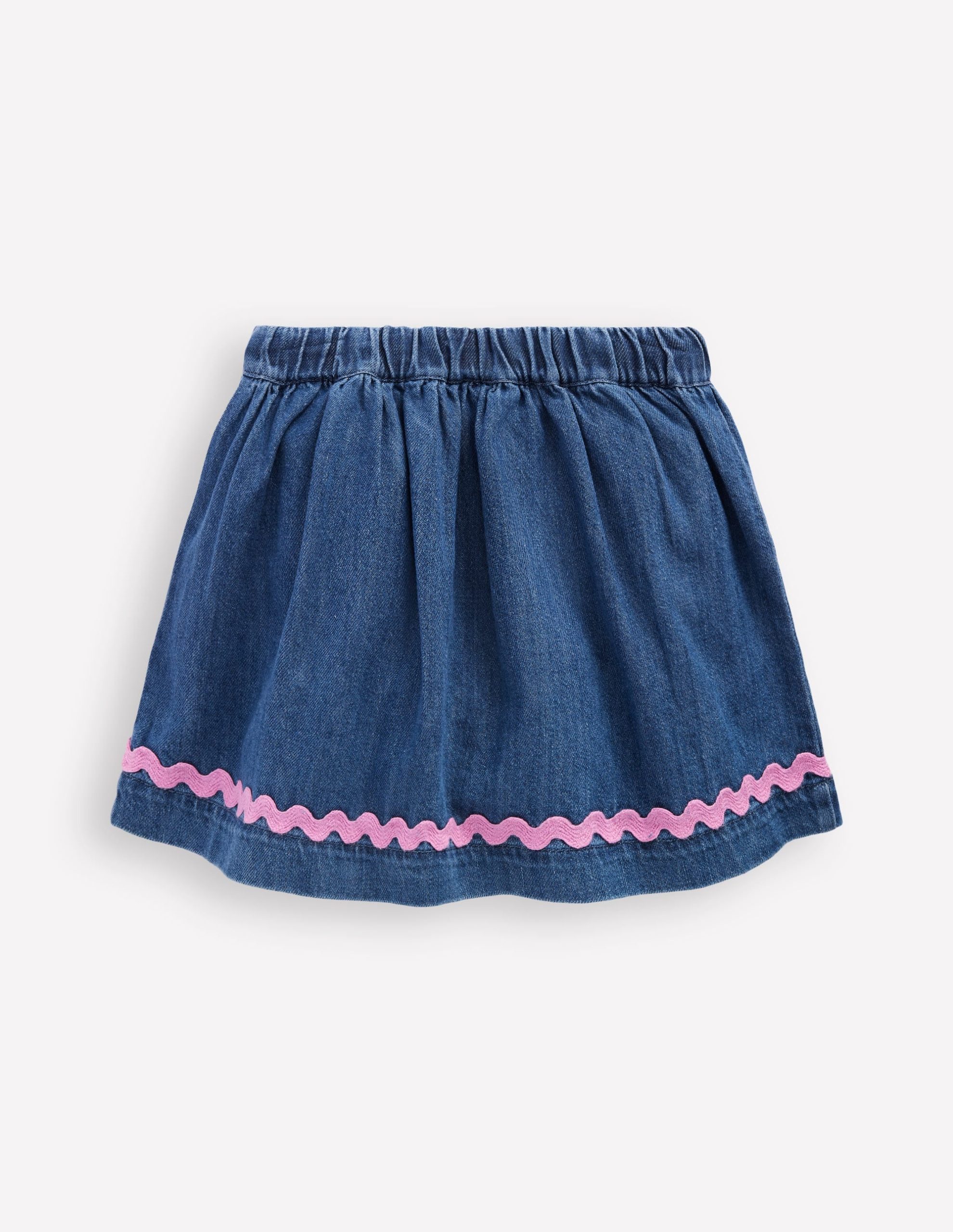 Ric Rac Skirt-Mid Vintage Denim - Image 2