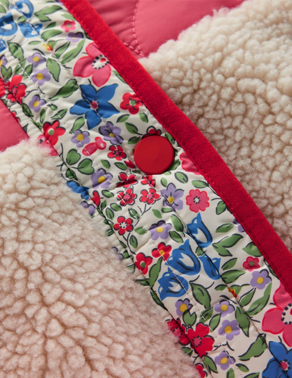 Janie Borg Mix Jacket-Rose Pink Flowerbed - Image 3