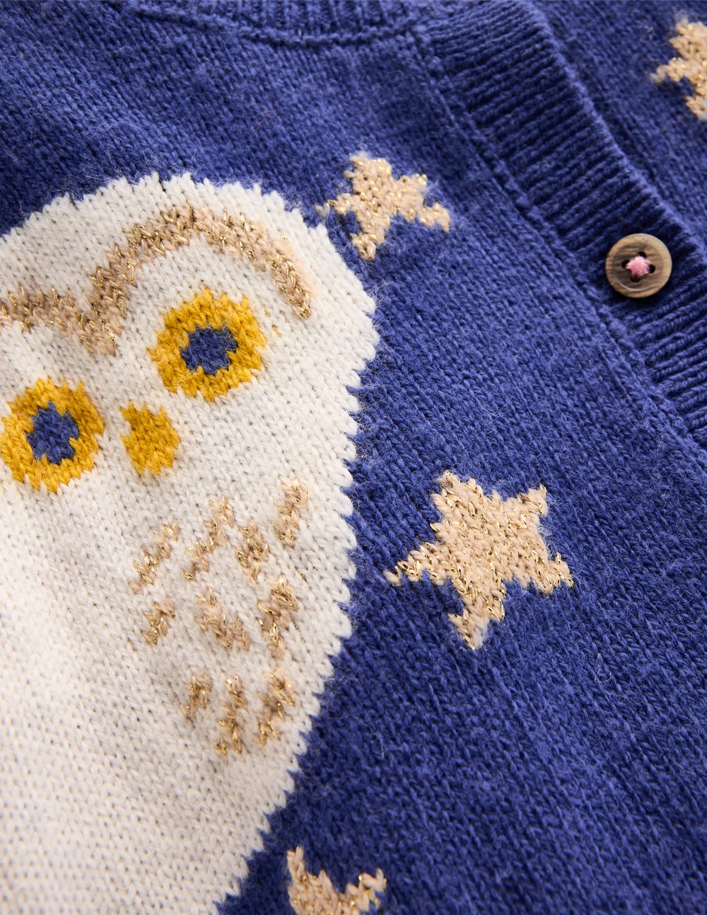 Fun Logo Cardigan-Sapphire Blue Owls - Image 4