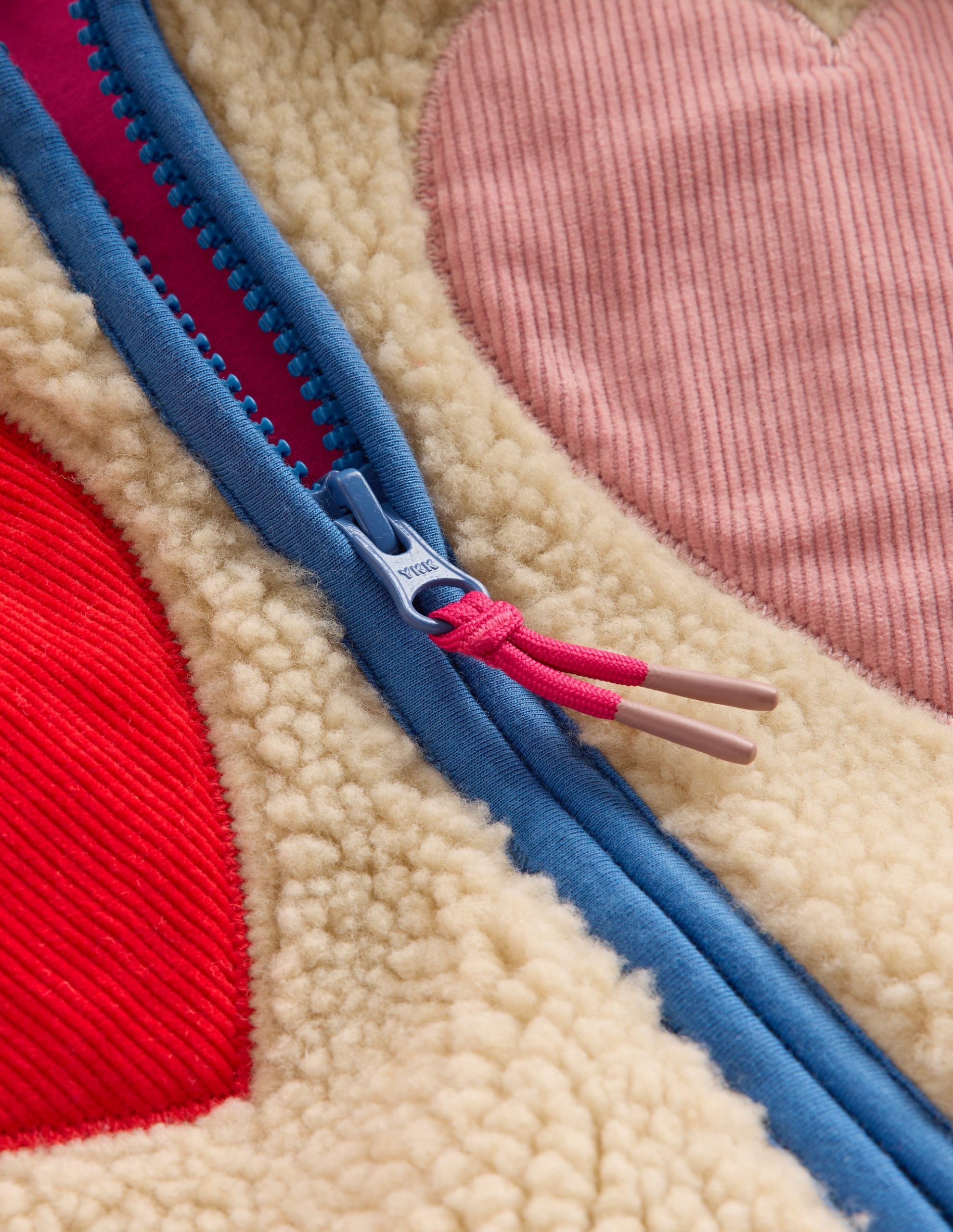 Collared Borg Zip Through-Applique Hearts - Image 3